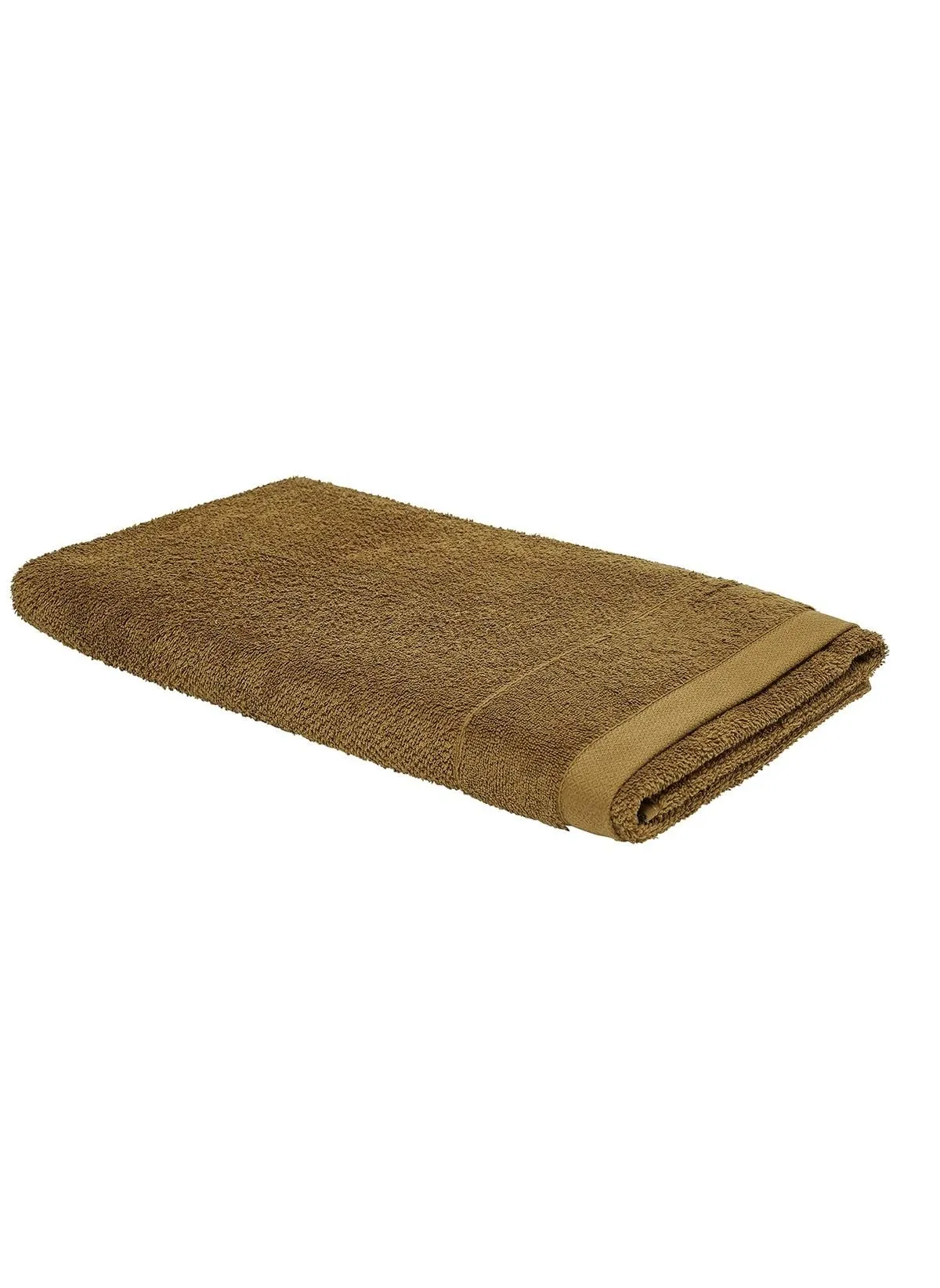 Maxi drap de bain uni en coton Marron BIO ORGANIC