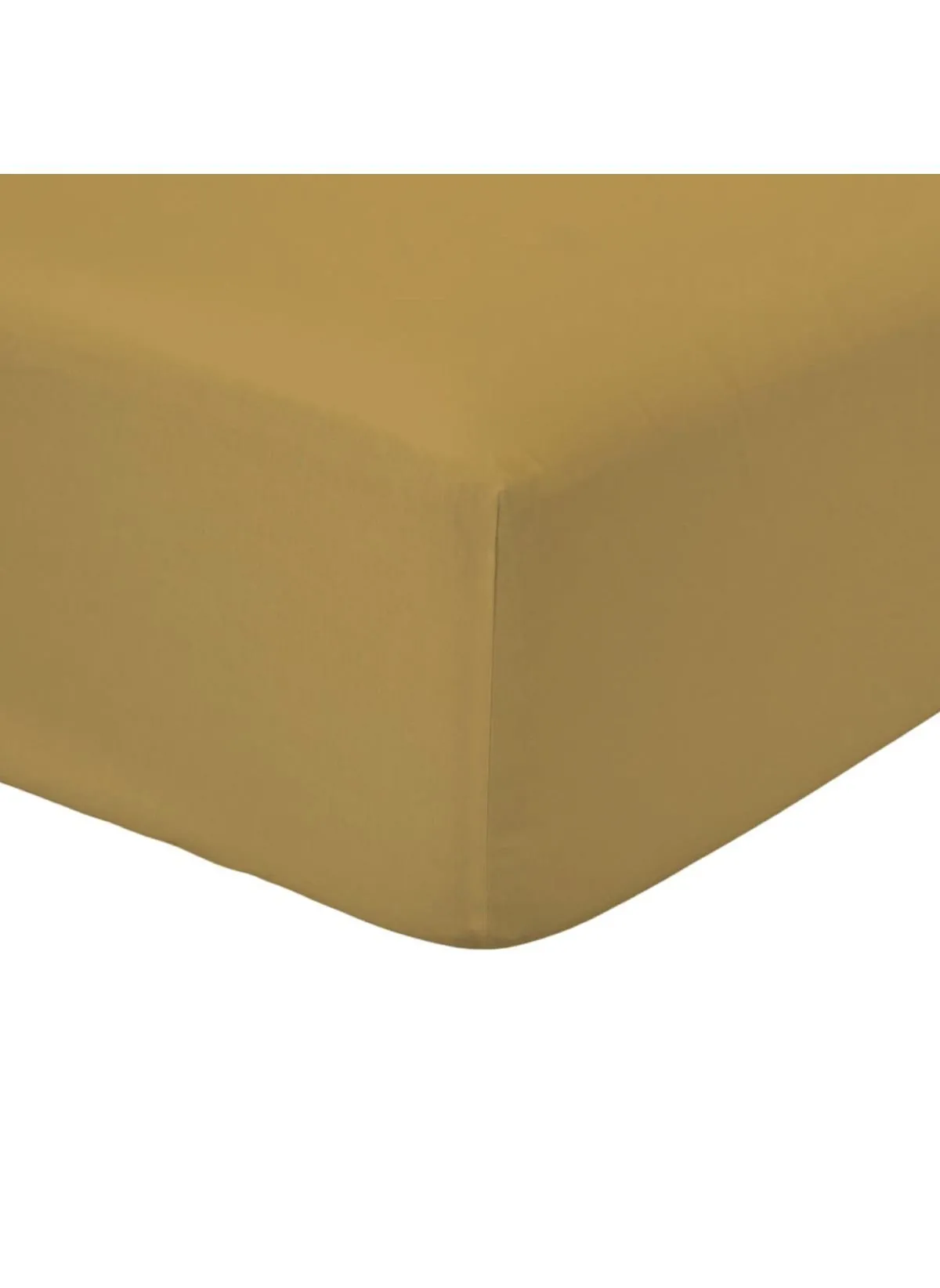 Drap housse uni en coton Marron ESSENTIAL