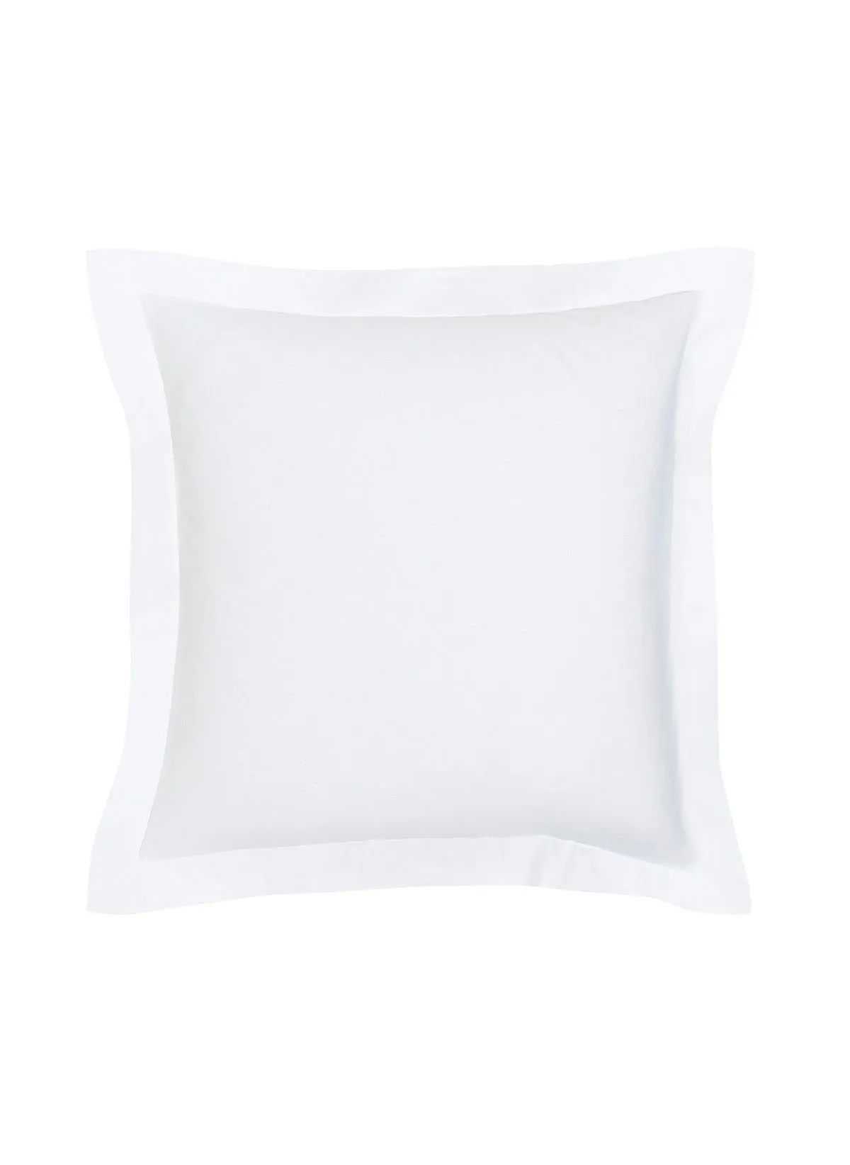 Taie d'oreiller avec volant en coton bio Blanc ORGANIC