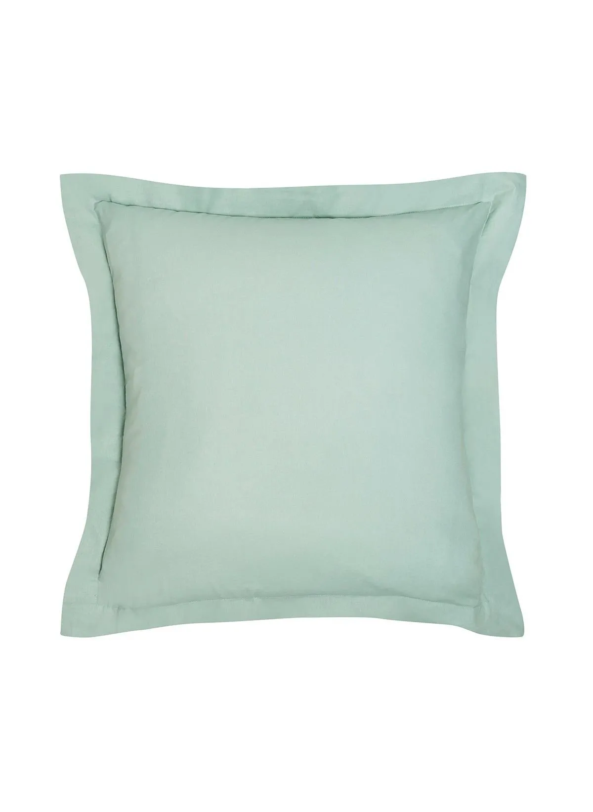 Taie d'oreiller avec volant en coton bio Vert ORGANIC