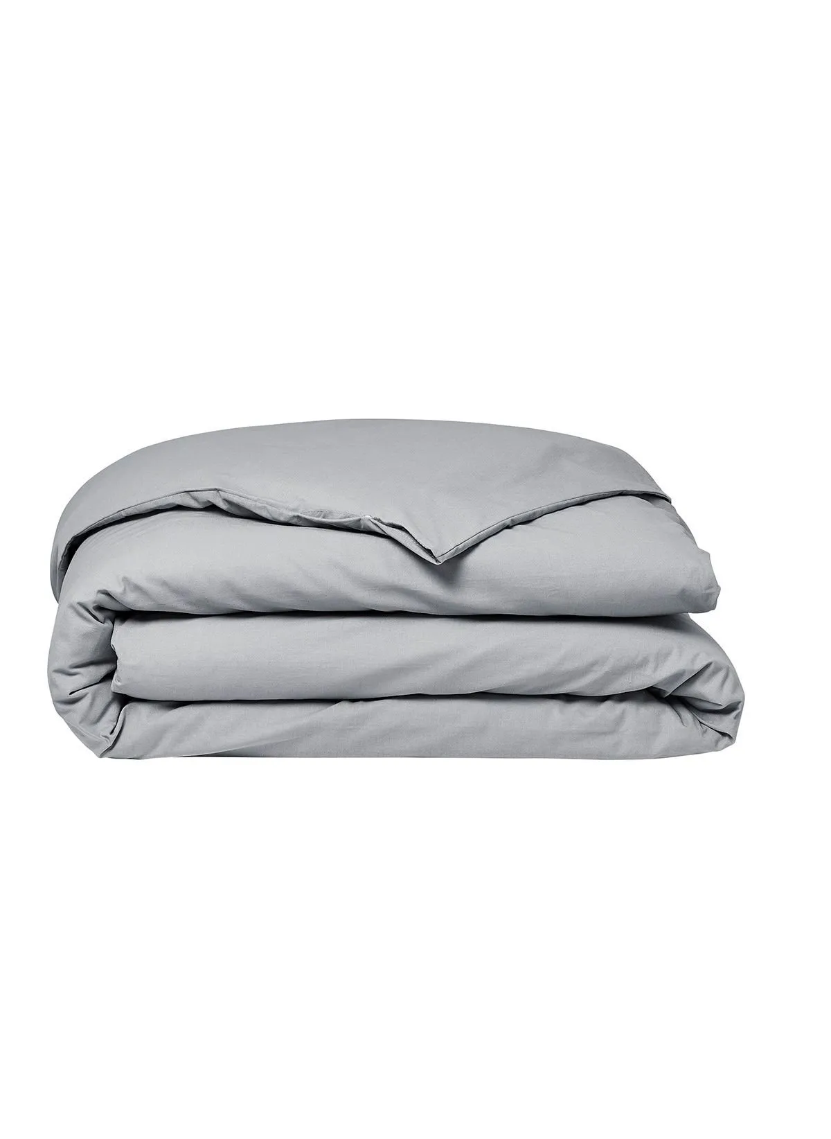 Housse de couette uni en coton bio Gris ORGANIC