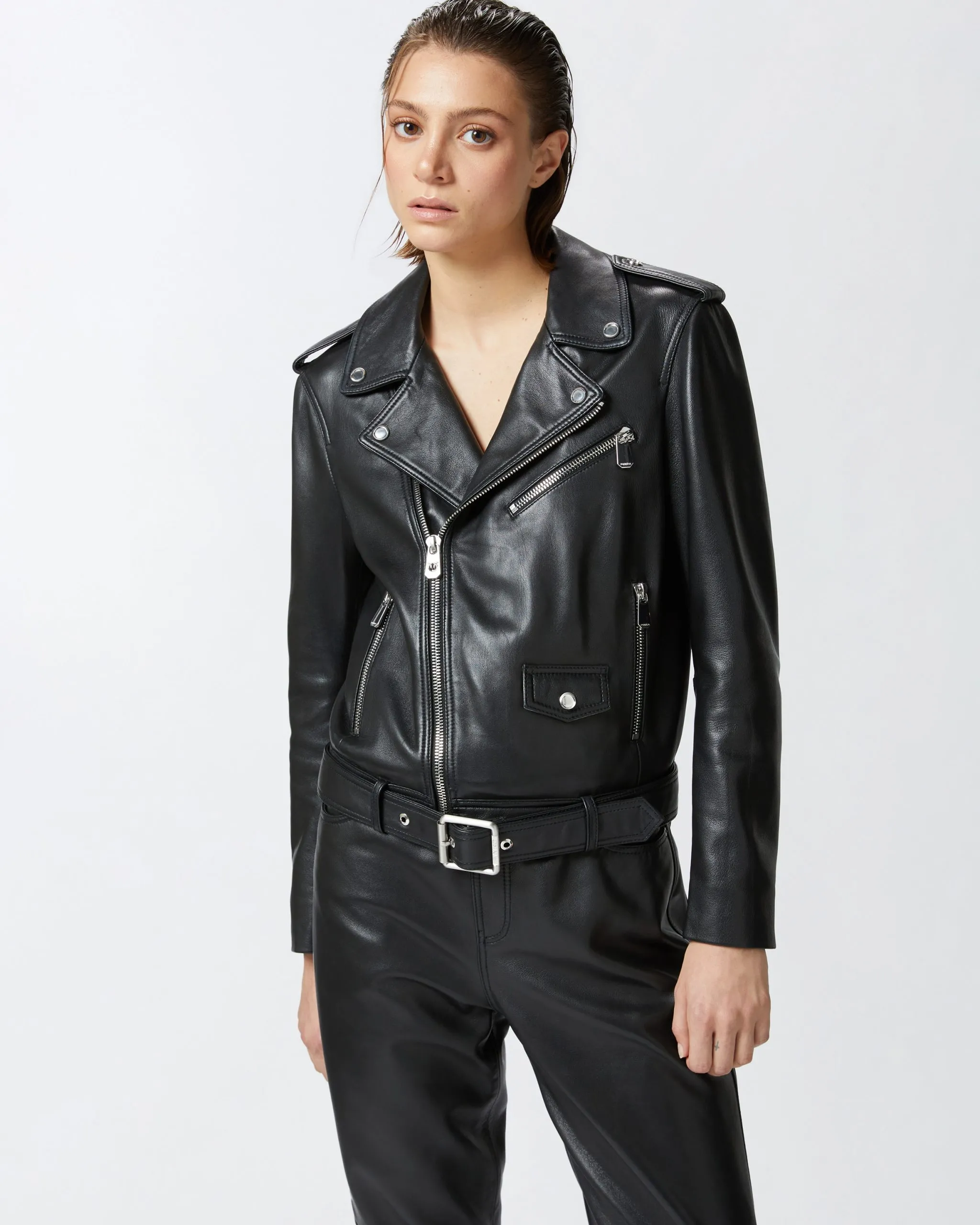 Blouson de motard Noir