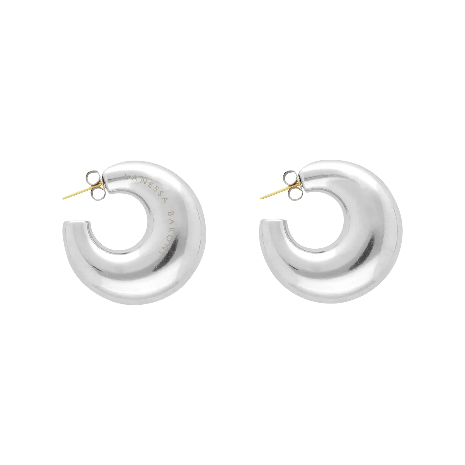 Créoles à maillons ronds Argent