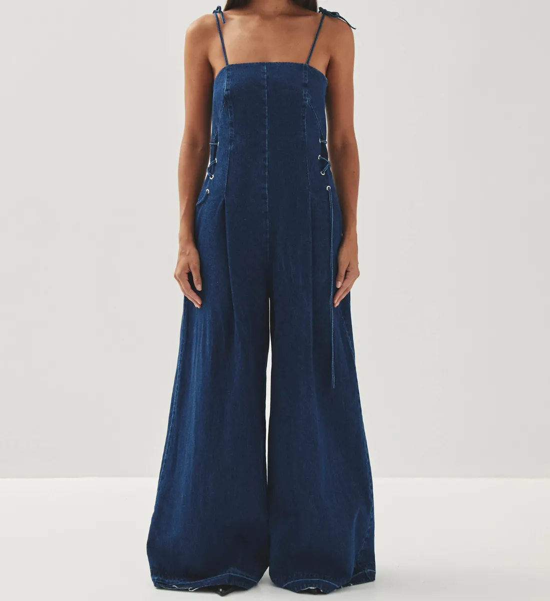 Combinasion en denim Bleu TANIA