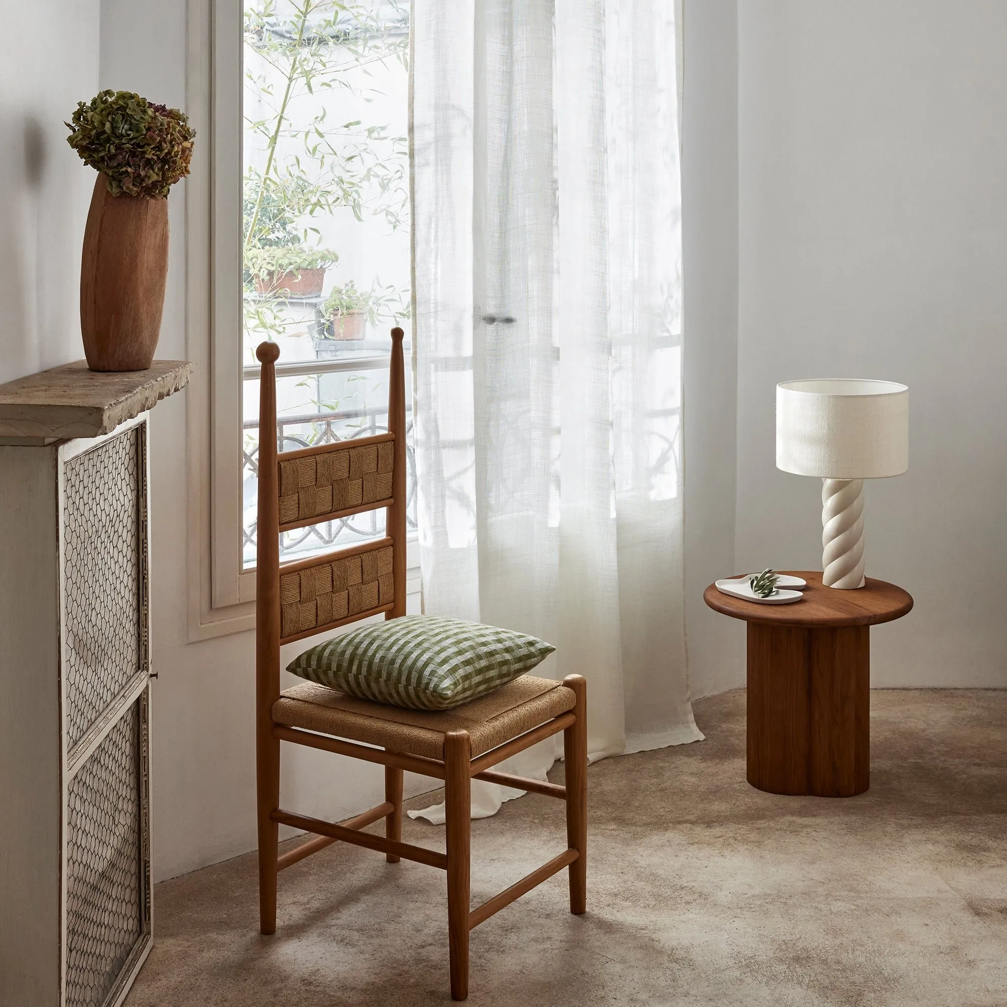 Voilage à passants Blanc CORINTHE