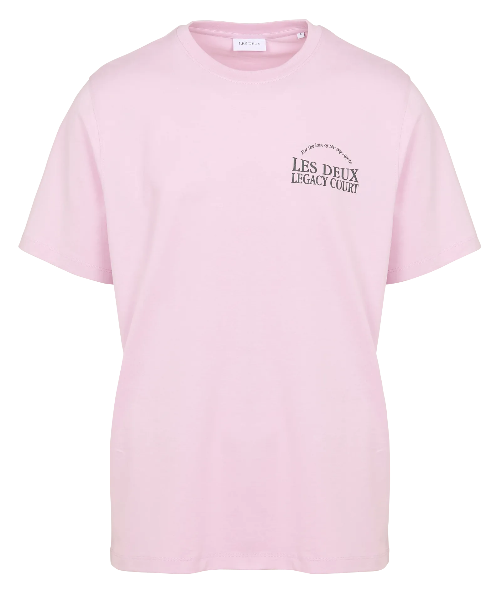 Tee-shirt manches courtes en coton bio Rose LEGACY COURT