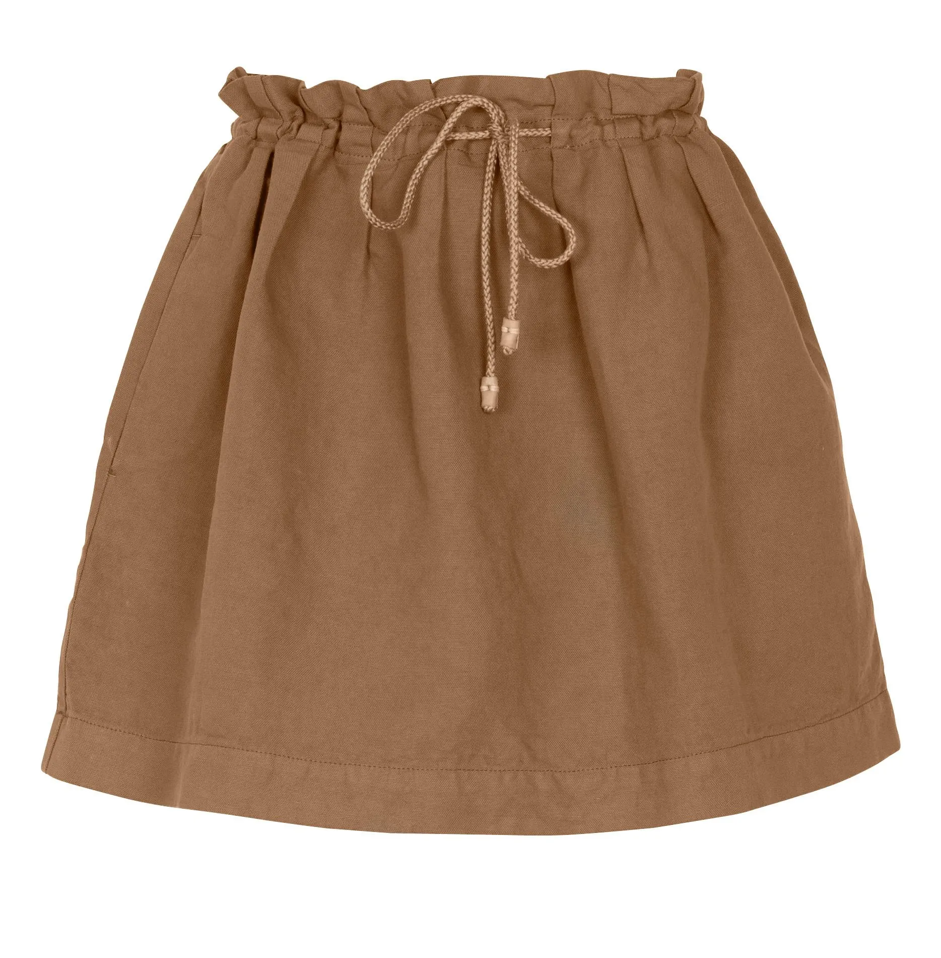 Jupe Dana en lin Marron