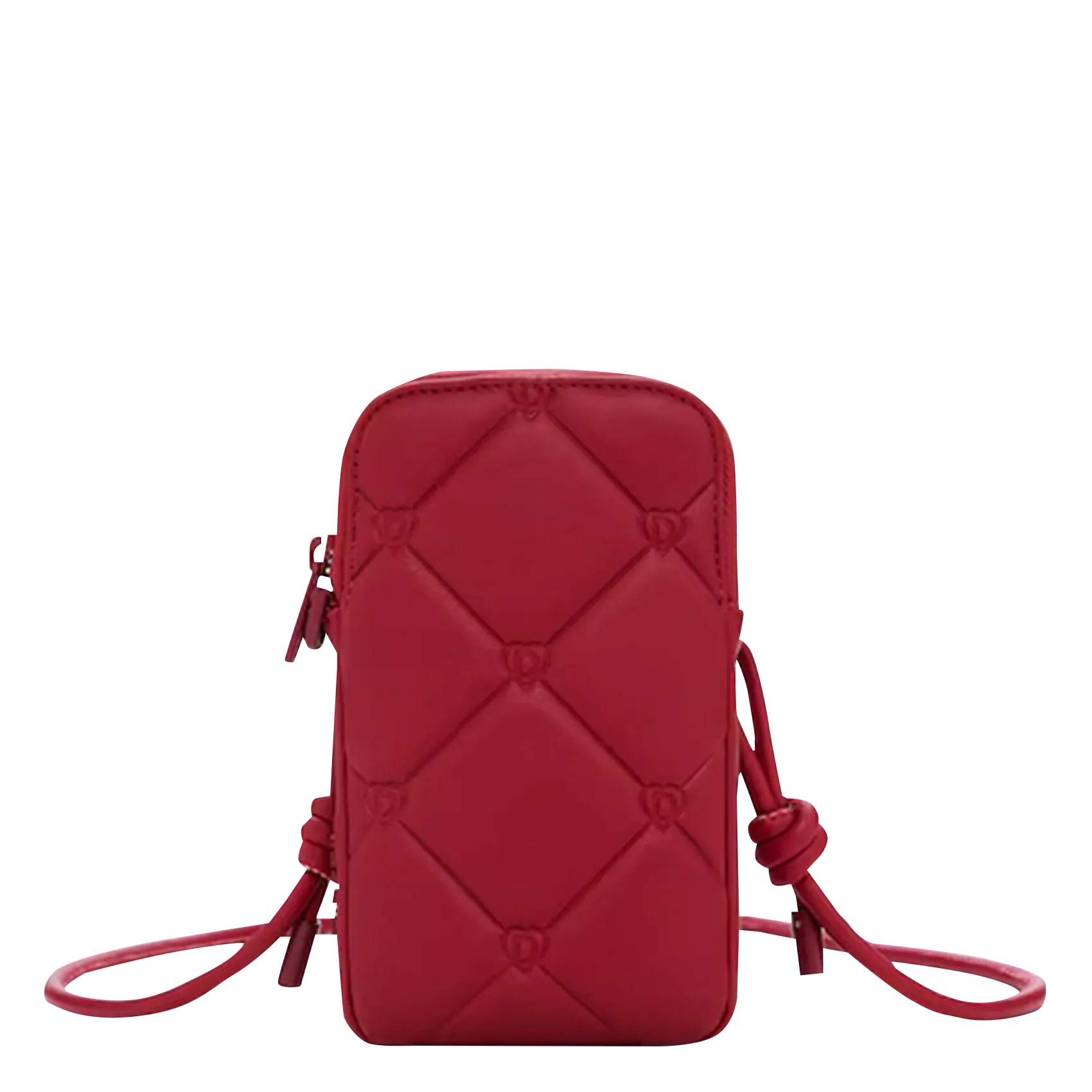 Porte-téléphone matelassé Rouge