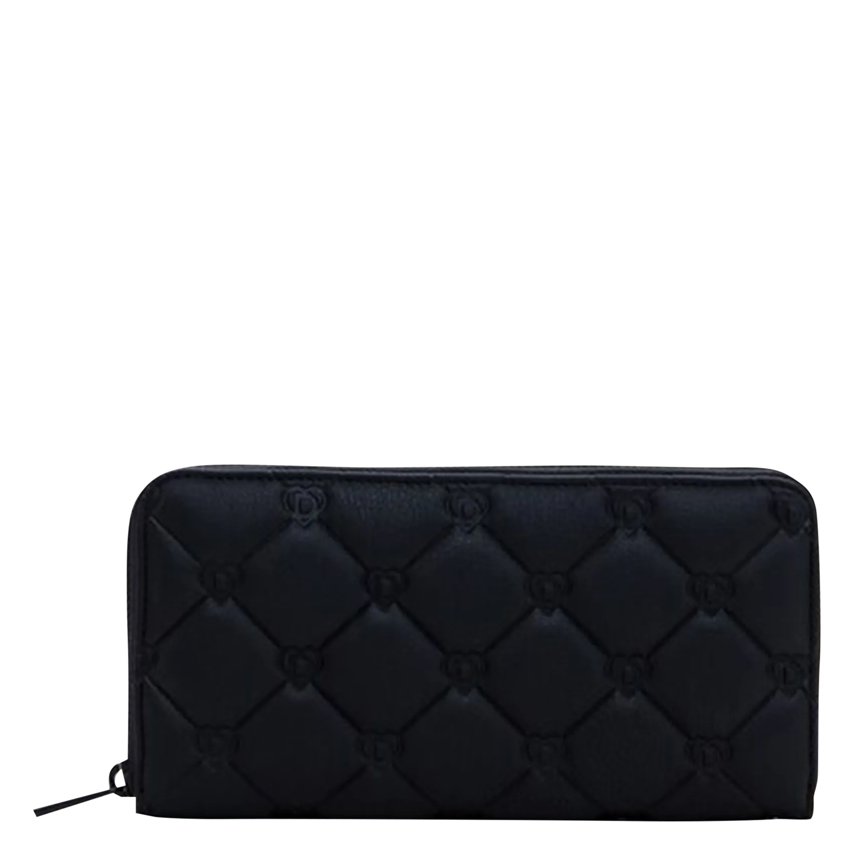 Portefeuille matelassé Noir