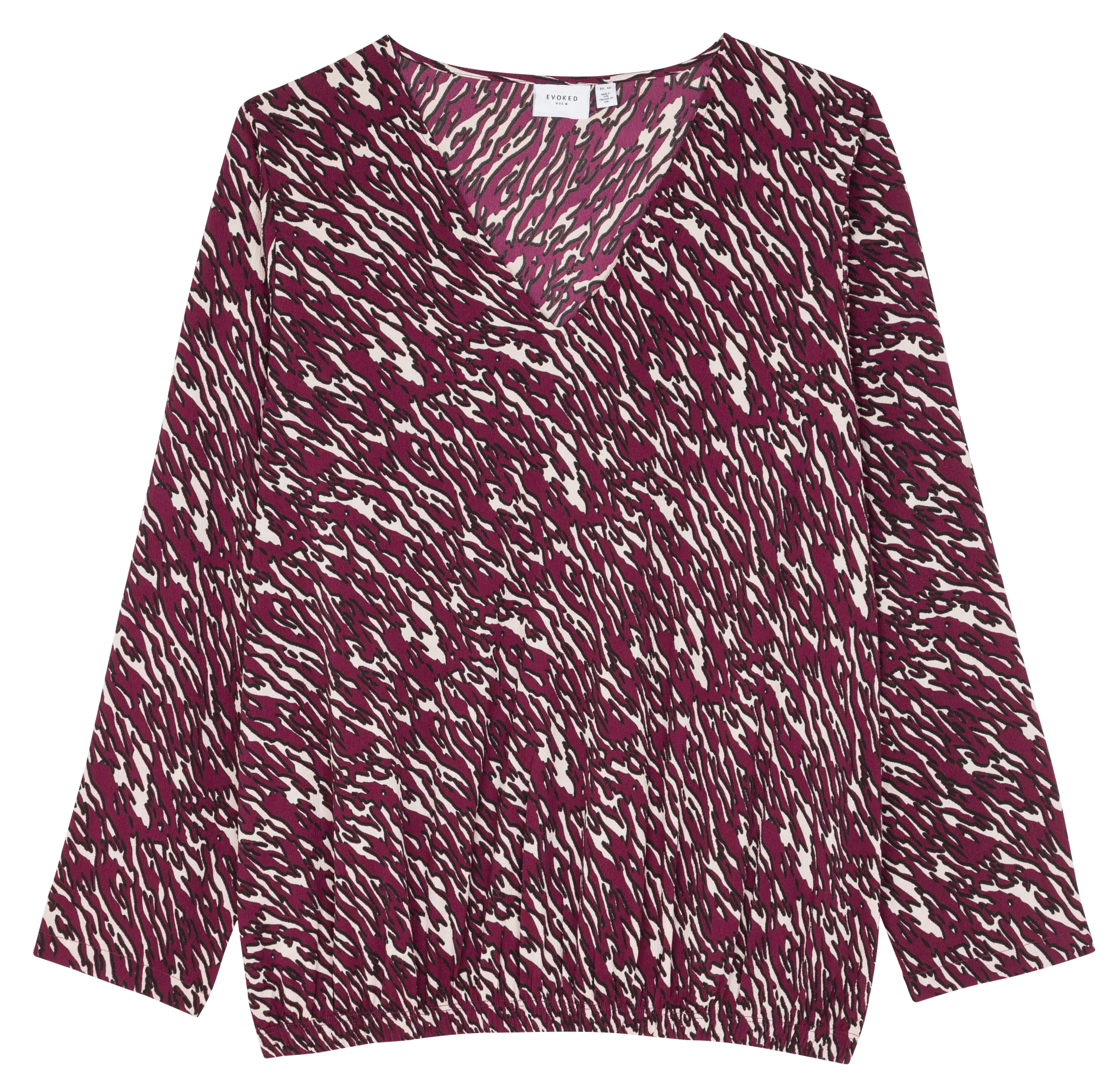 Blouse droite imprimée Violet MOOJ