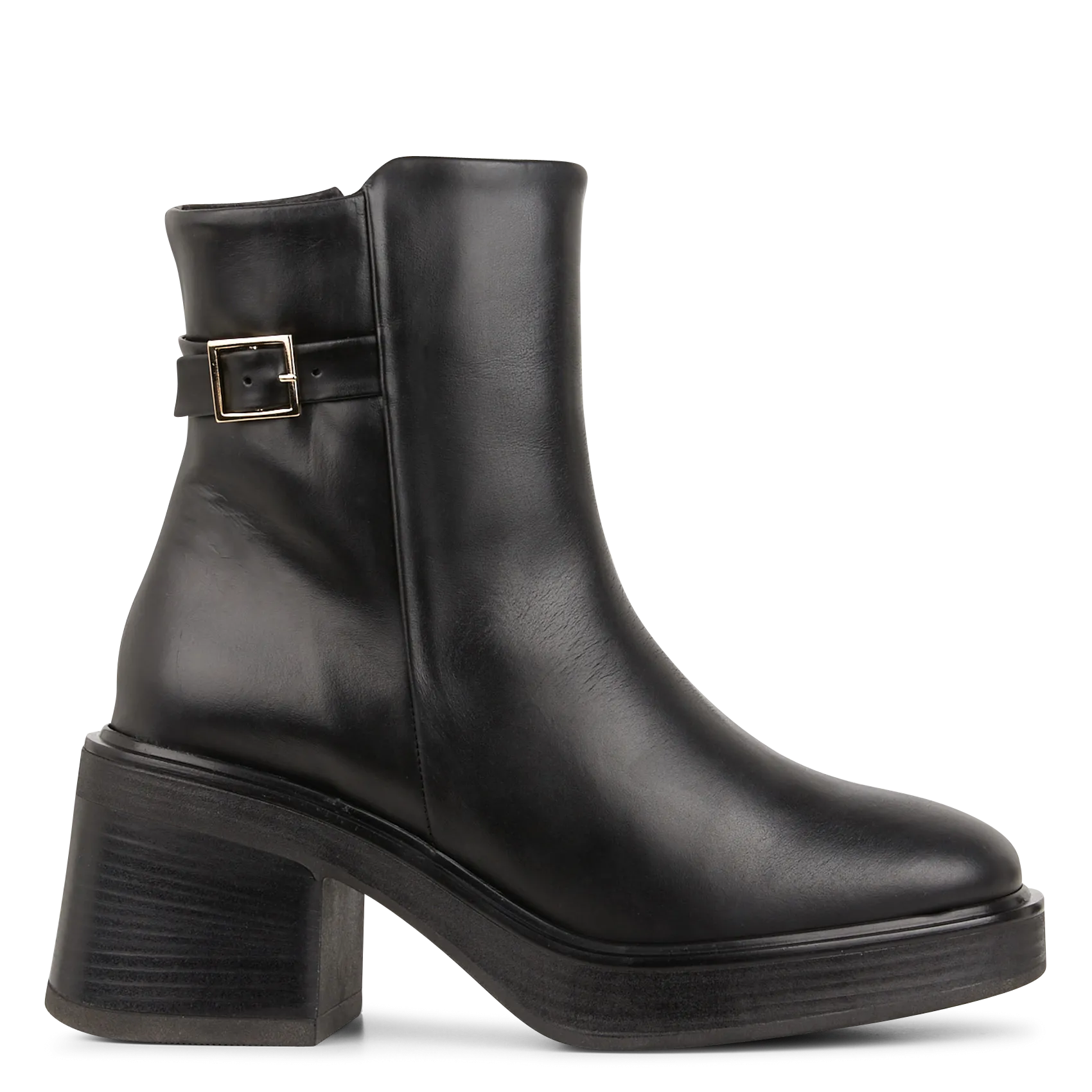 Bottines en cuir Noir ISUMI