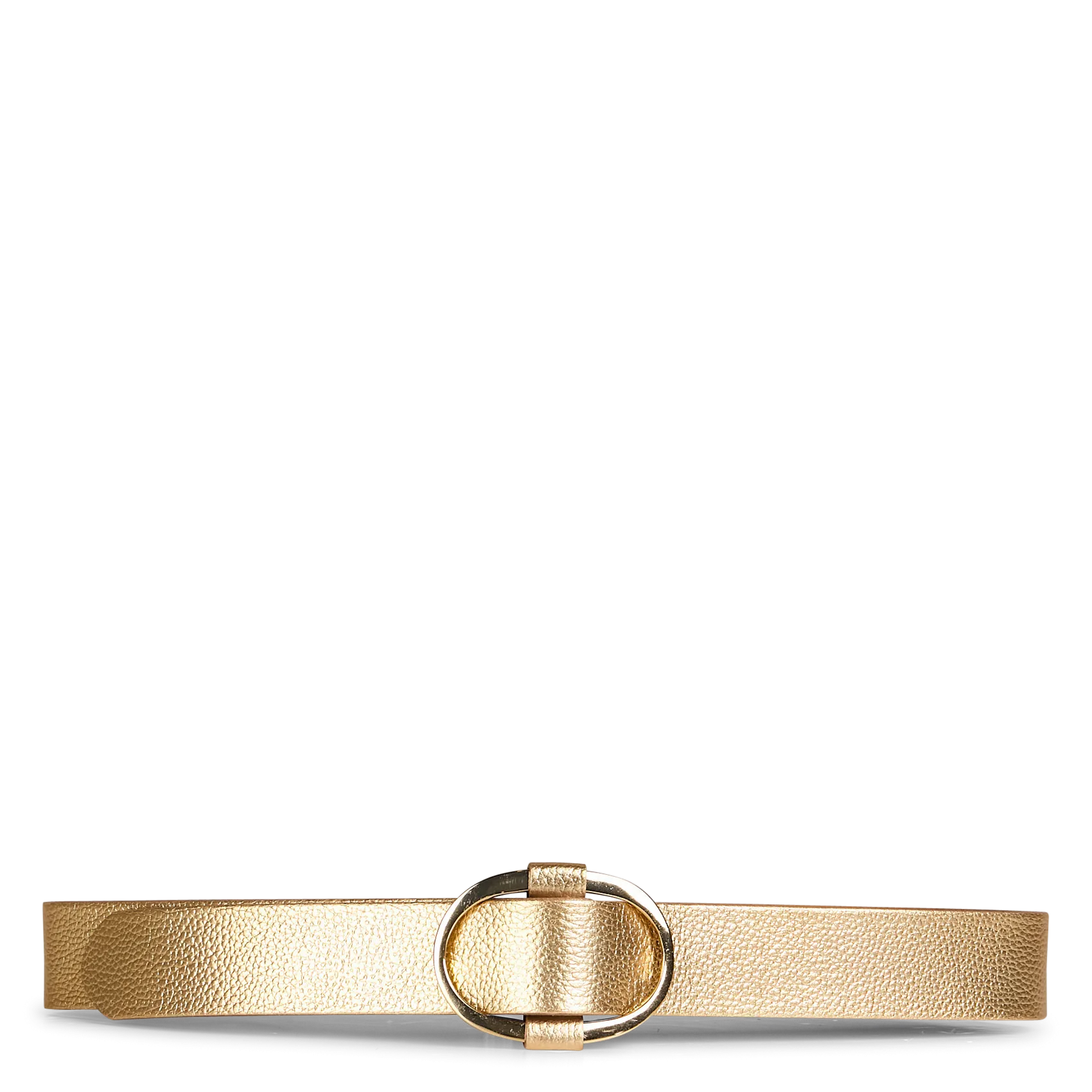 Ceinture à boucle en cuir Doré JONAS