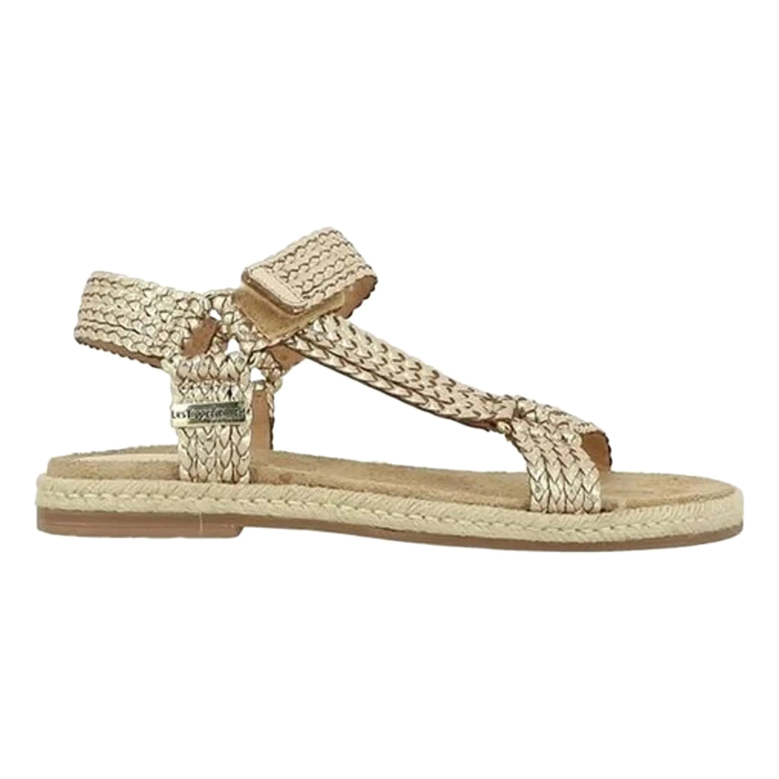 Sandales cuir par m.belarbi hipster Doré