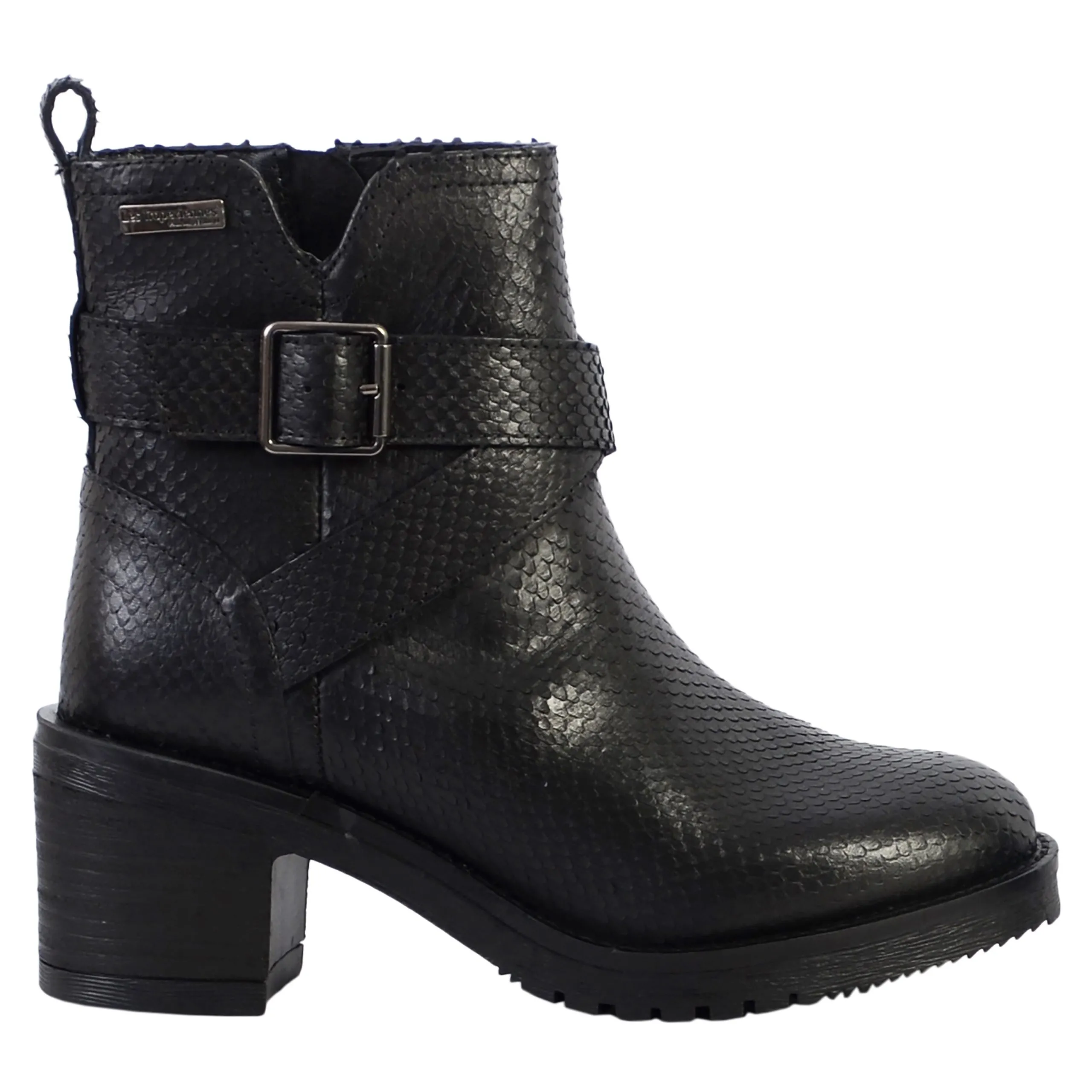 Bottines en cuir Mell Noir