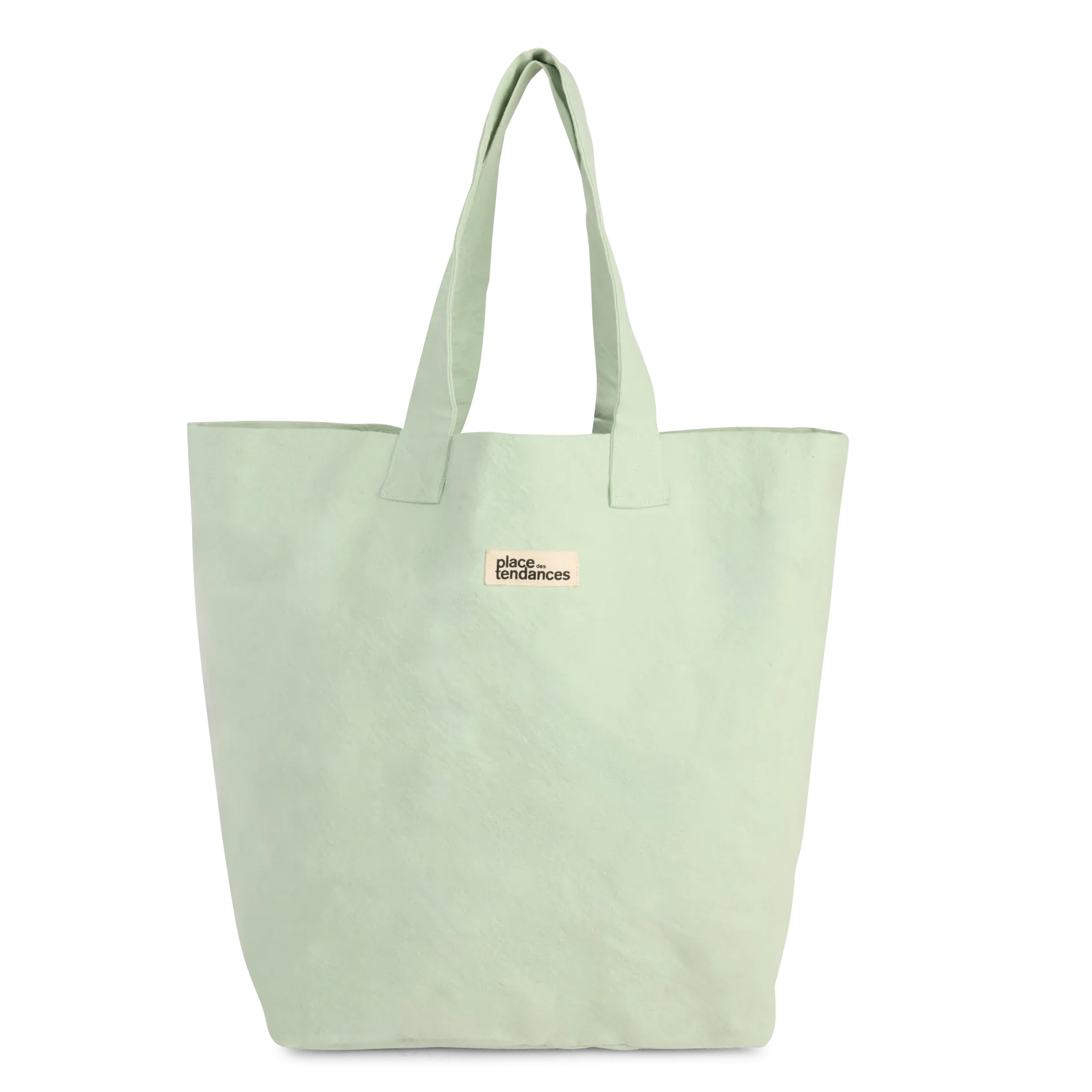 Cabas en coton recyclé Vert