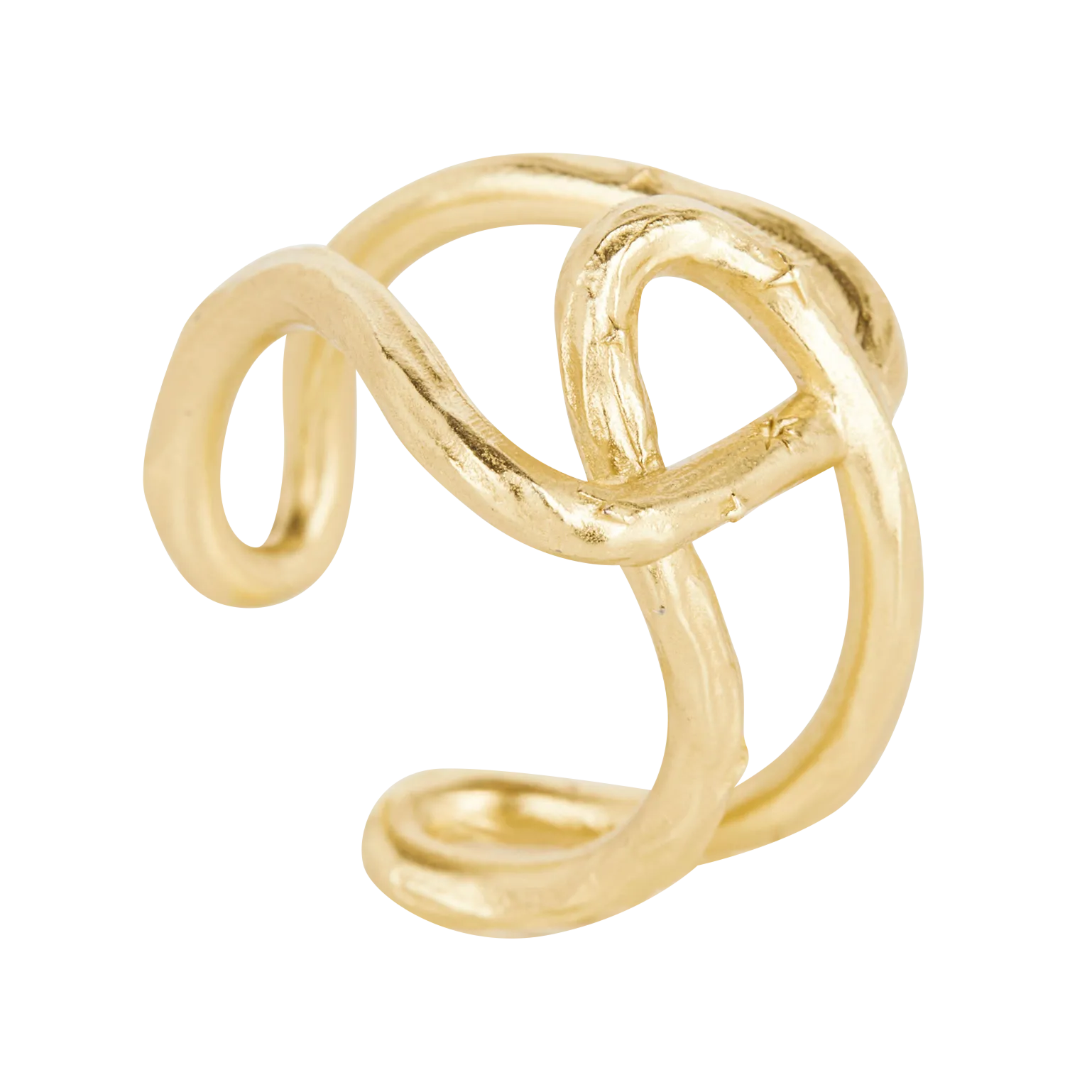 Bague en laiton recyclé Doré MAIAO R