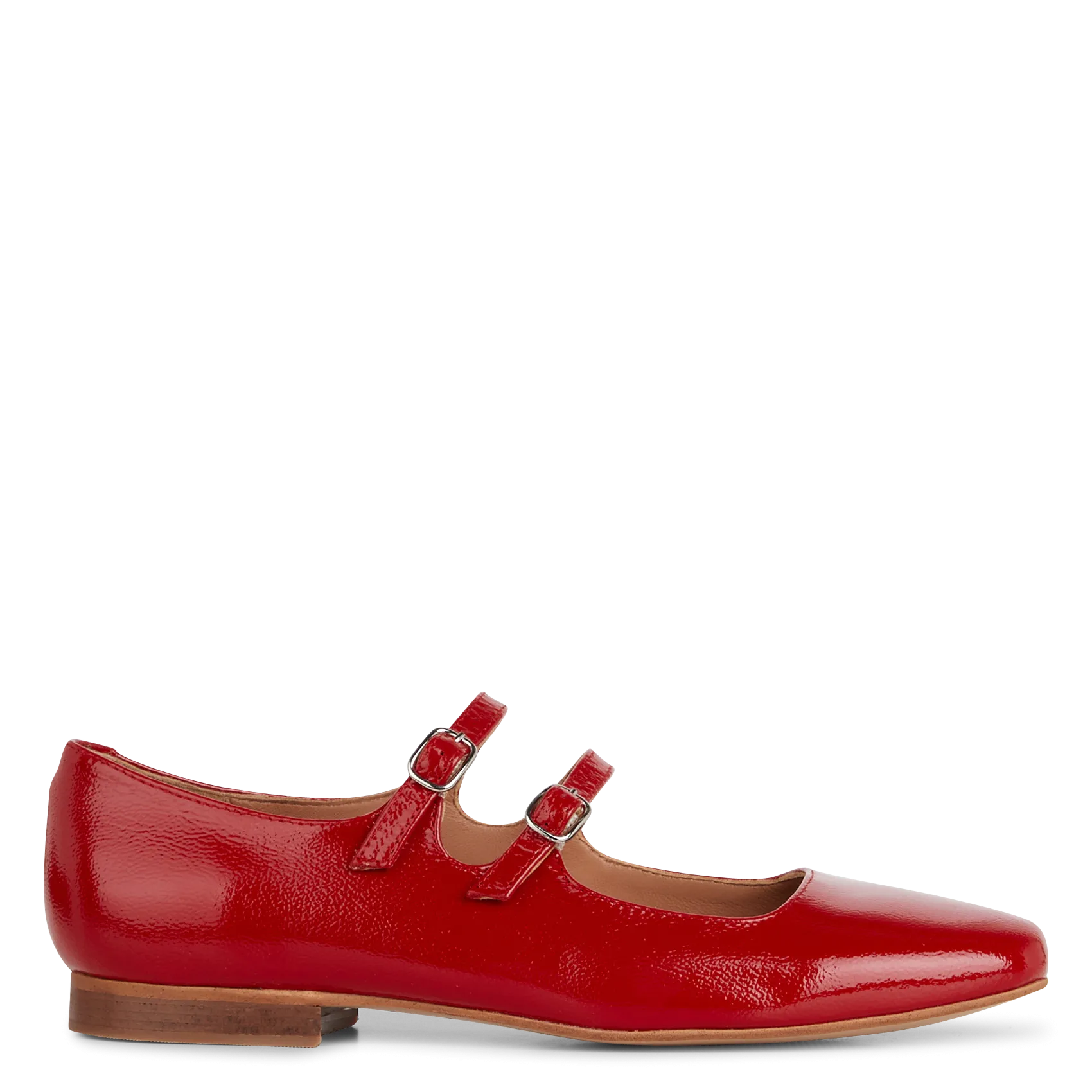 Babies en cuir Rouge AURELLA