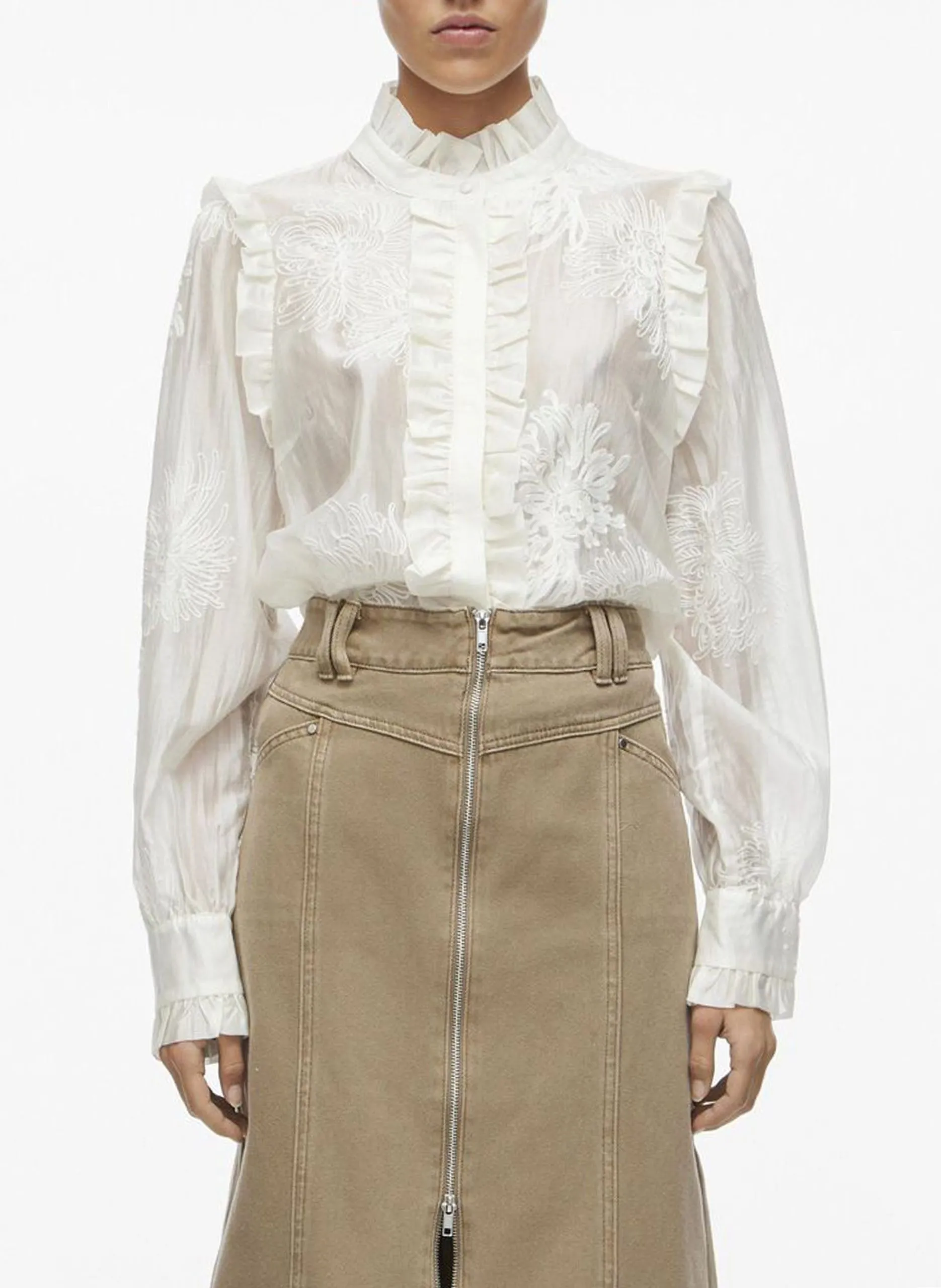 Chemise droite Blanc