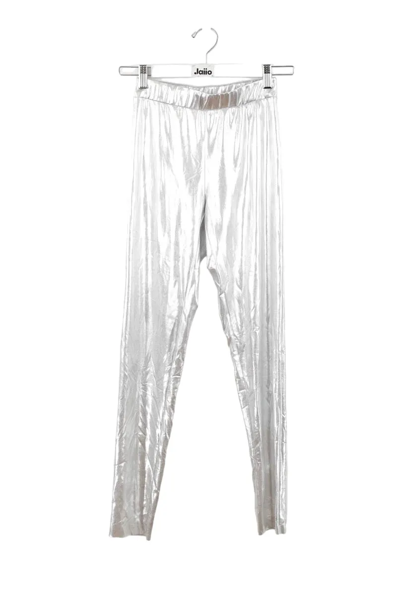 Pantalon slim argent Argent