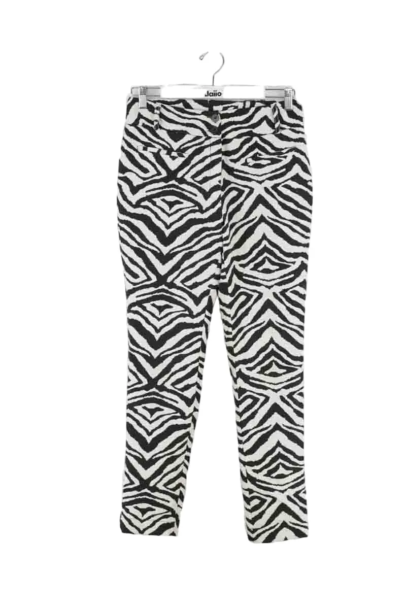 Pantalon slim en coton Blanc