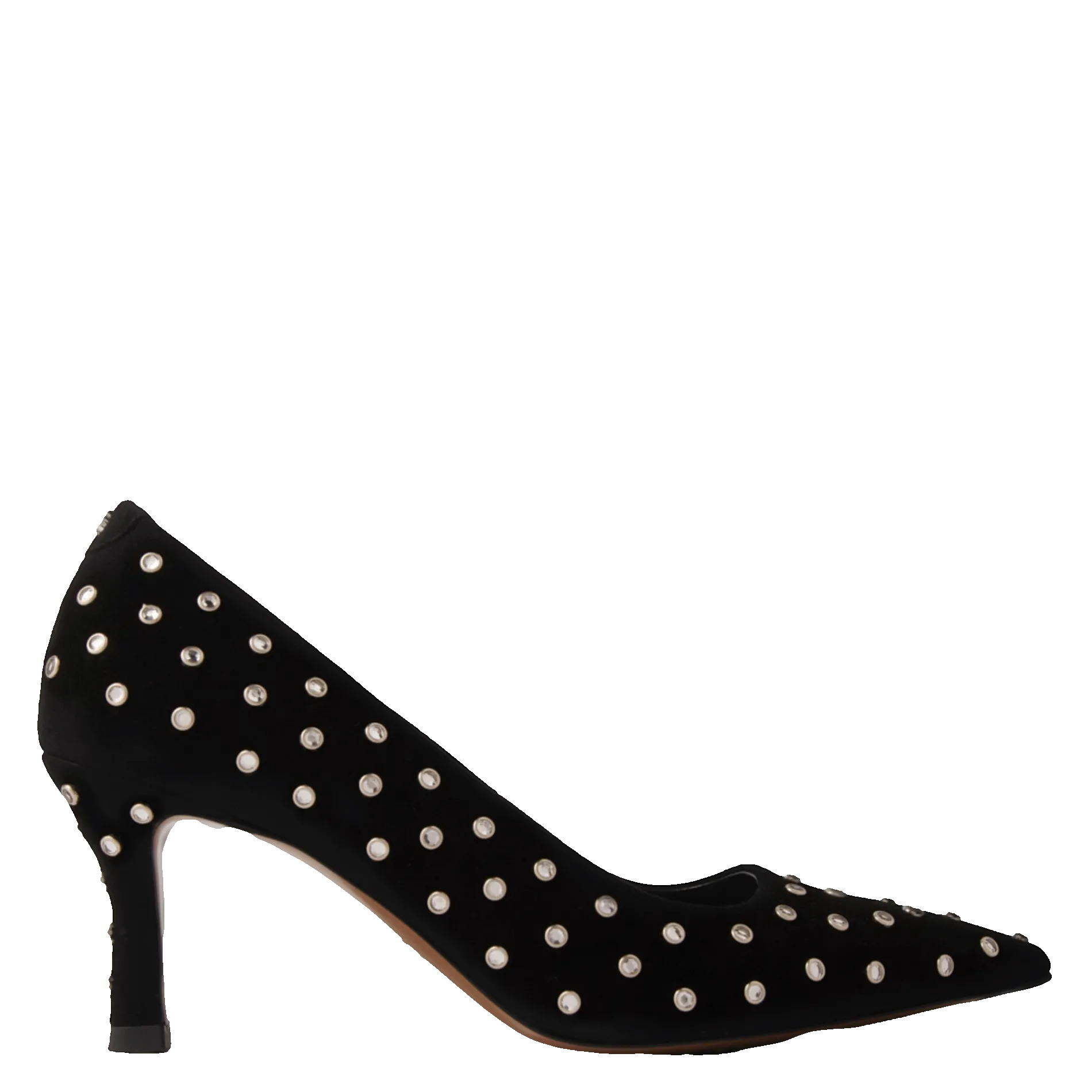 Escarpins pointus à strass Noir