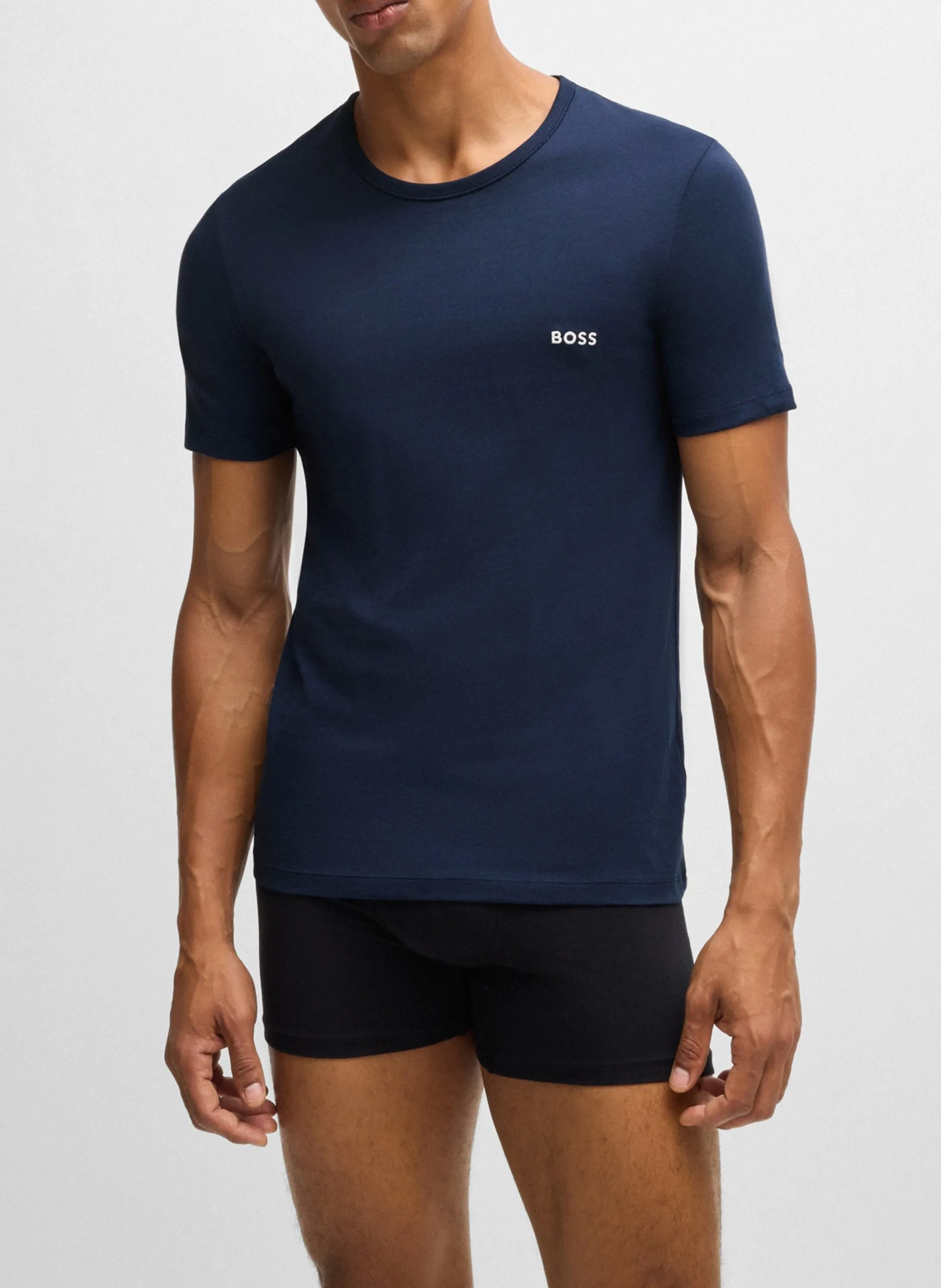 Lot de 3 tee-shirt col rond en coton Multicolore