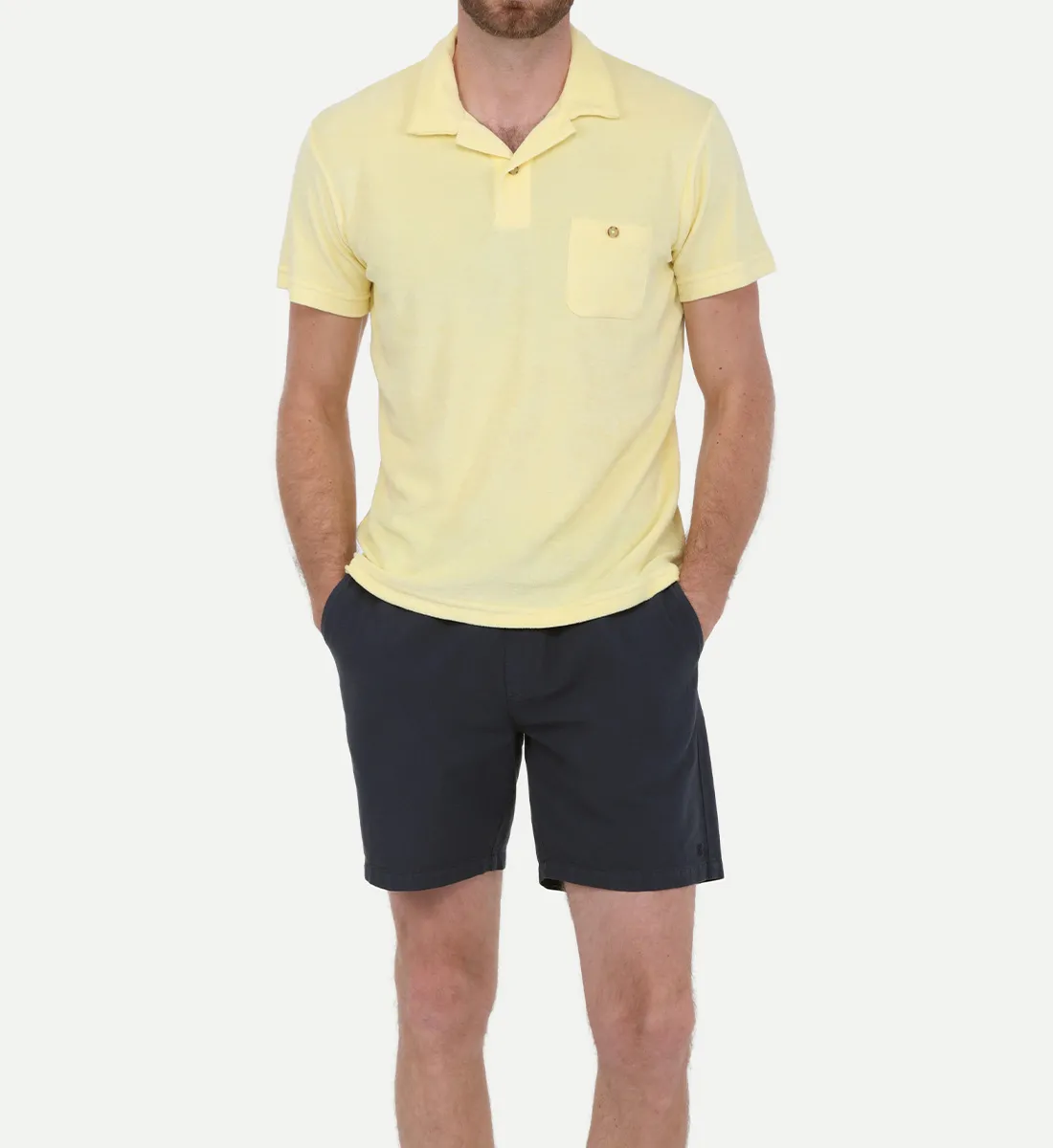 Polo en éponge Jaune