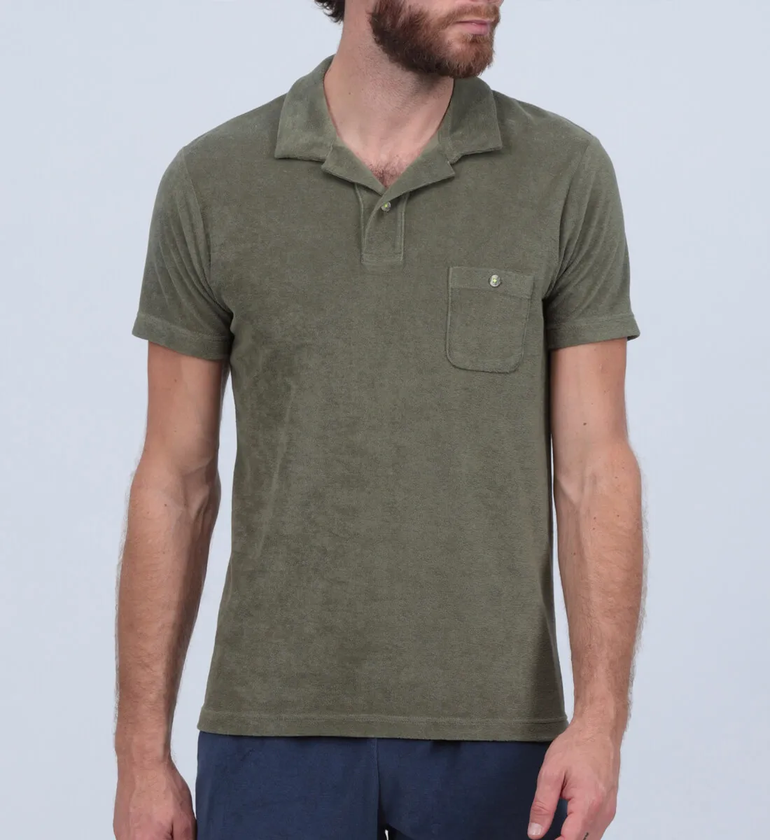 Polo  en éponge Kaki