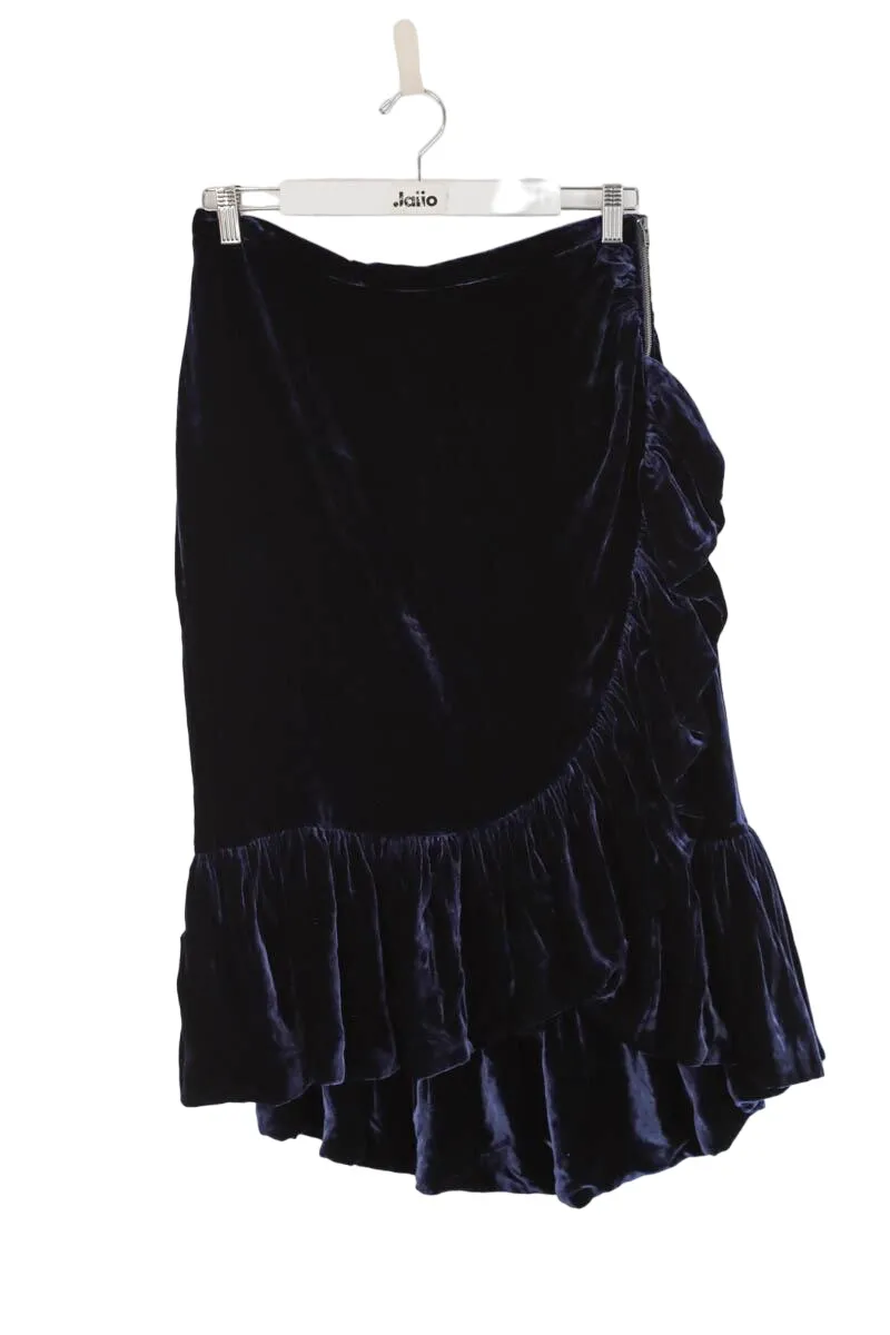 Jupe en velours Bleu