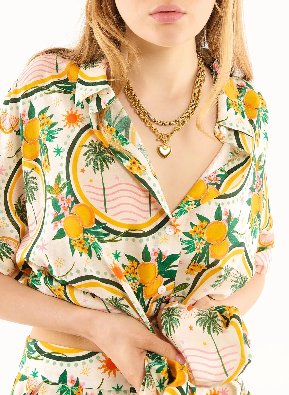 Chemise col classique Jaune BRENDON