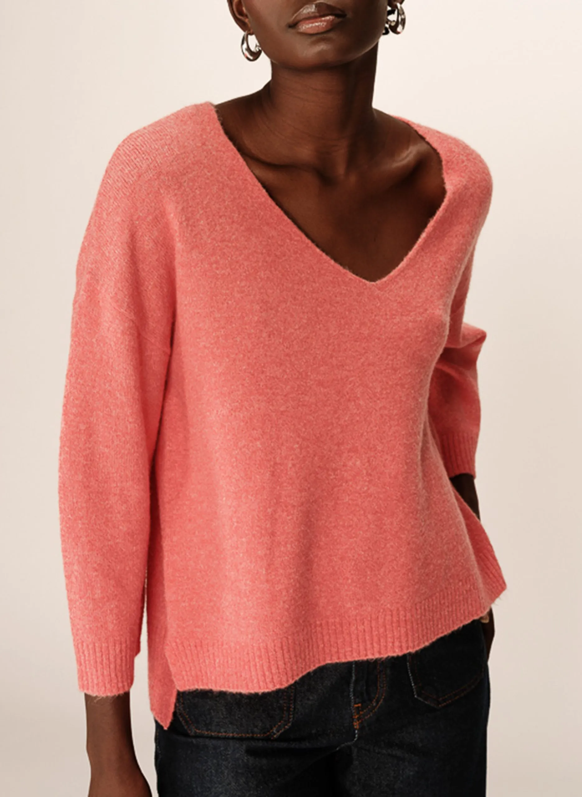 Pull oversize en maille Orange PALTROW