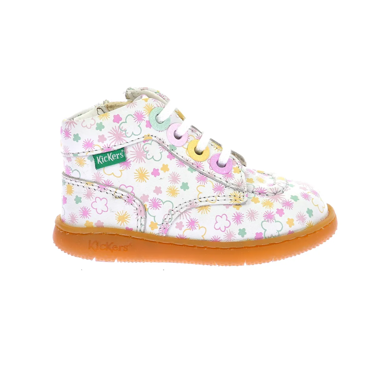 Bottillons cuir Blanc KICKICONIC