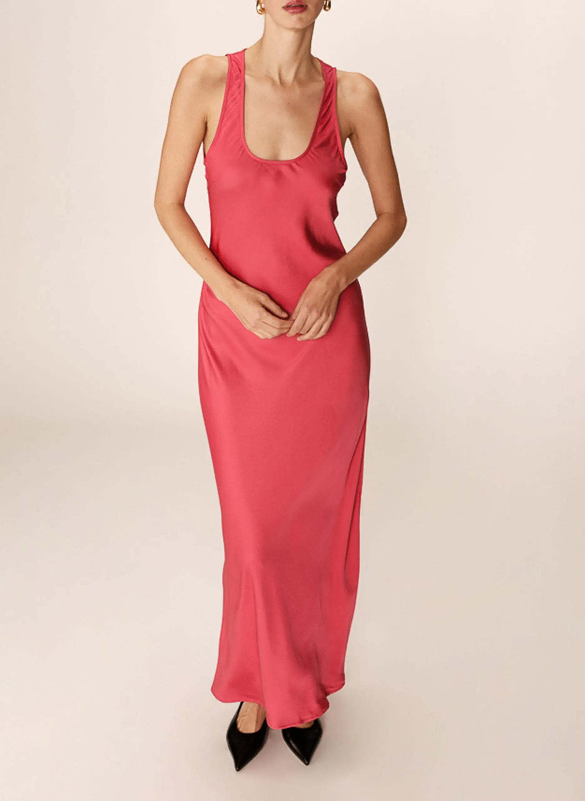 Robe longue imprimée Rose PIPPA