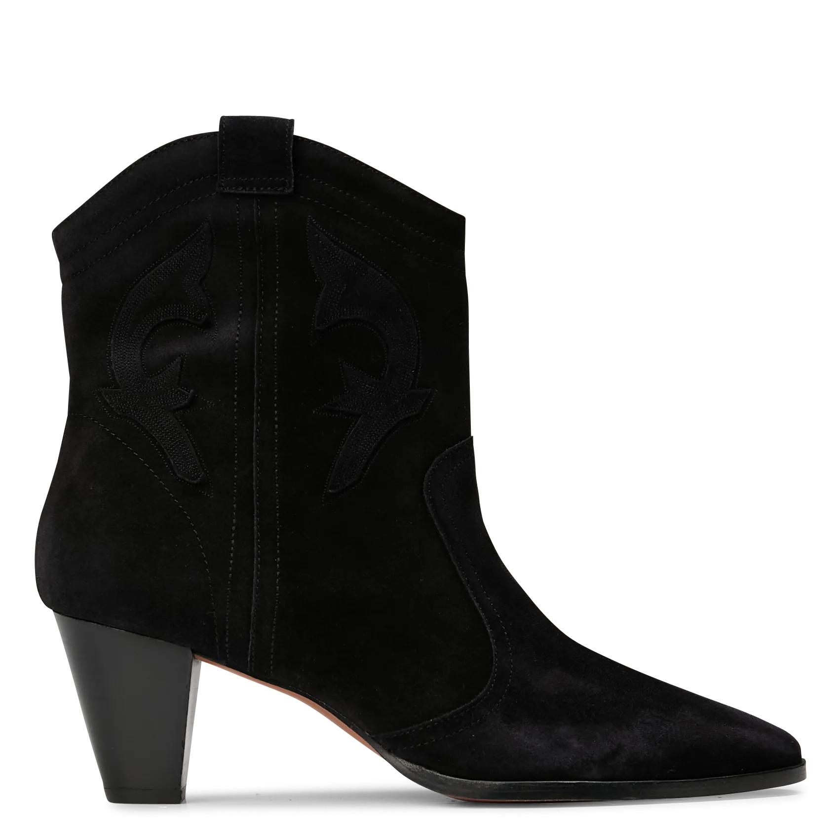 Bottines en cuir velours Noir NEW CASEY