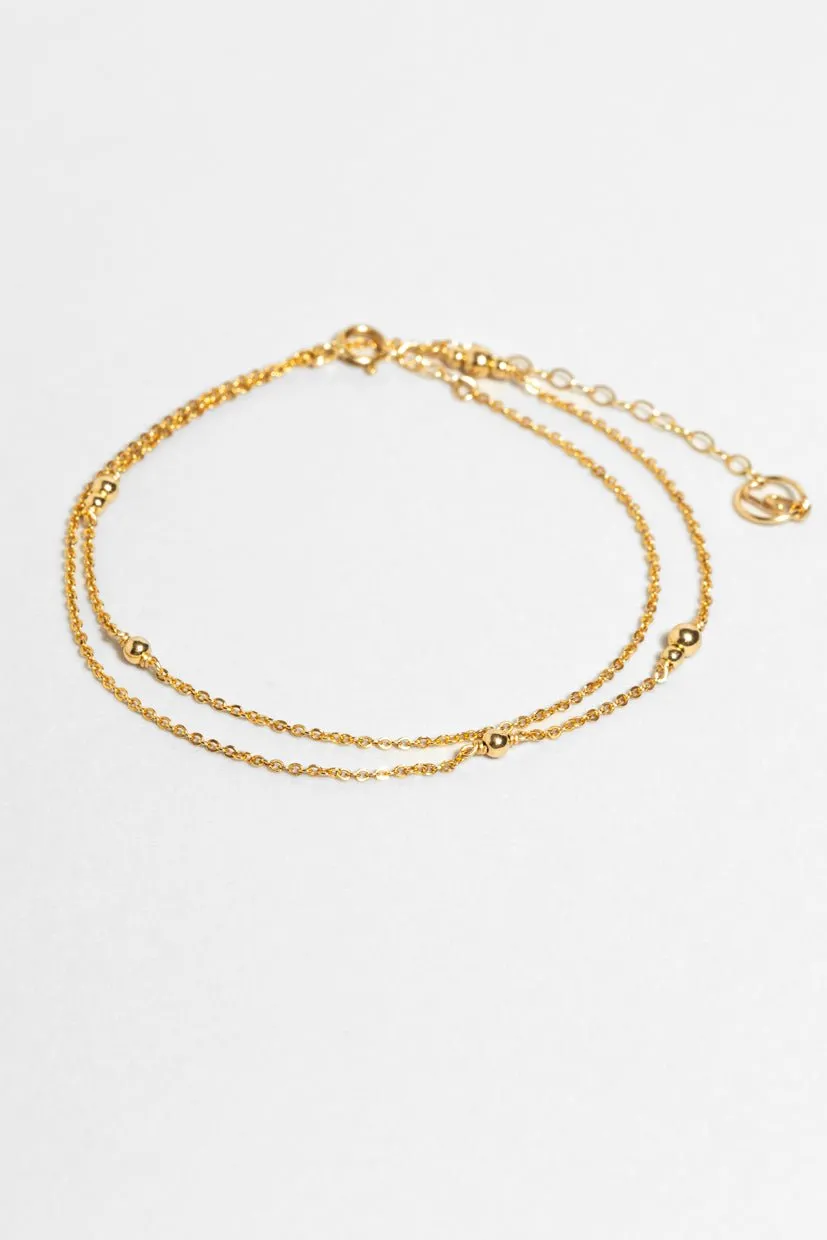 Collier-bracelet maia - or Doré