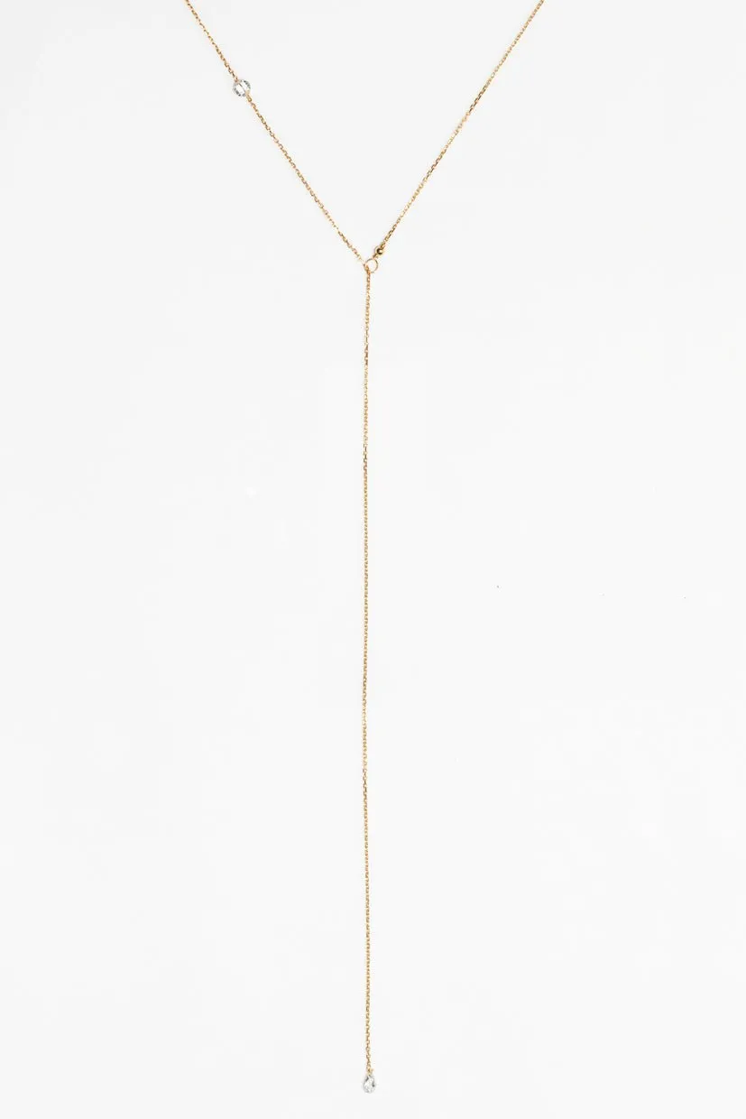 Collier réglable vice-versa or 750 diamant blanc Blanc