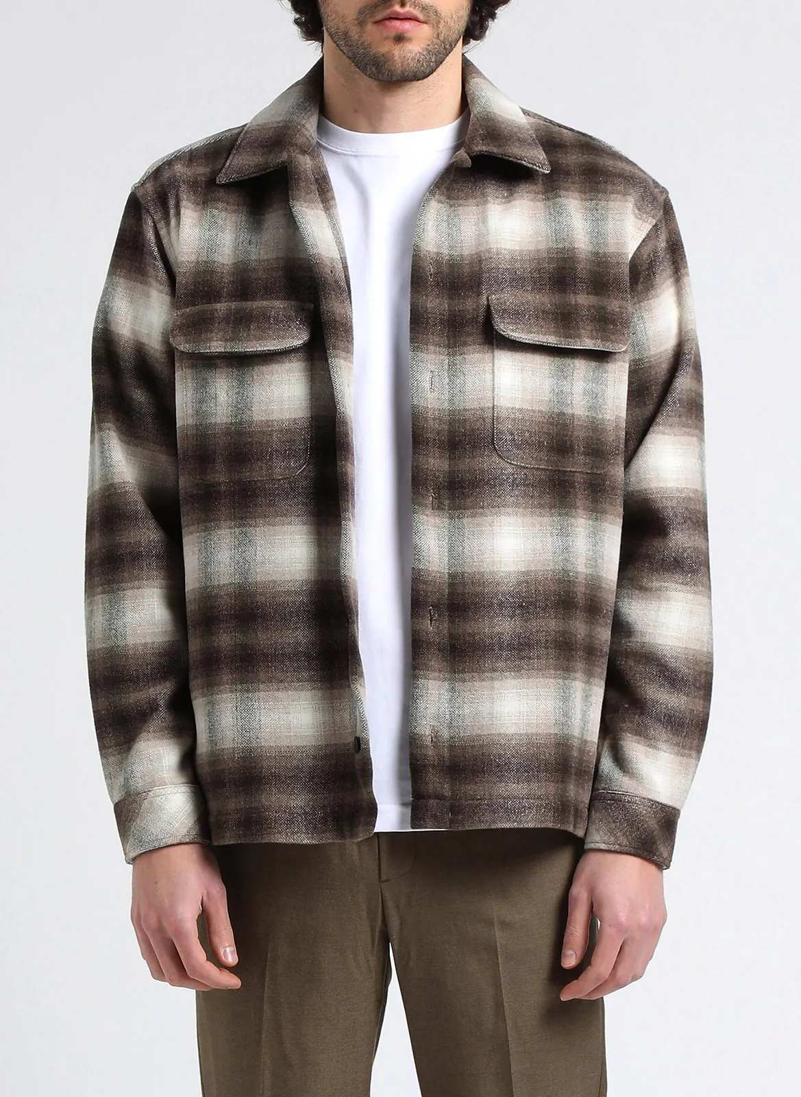 Surchemise à carreaux en flanelle de coton Multicolore CASTOR