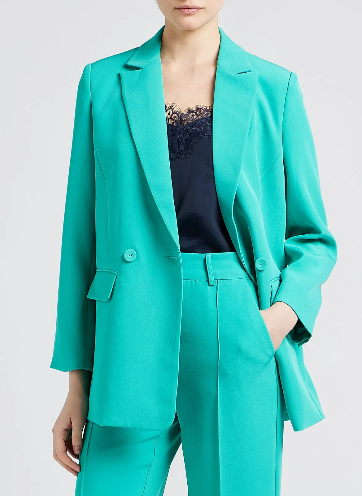 Veste col tailleur Vert