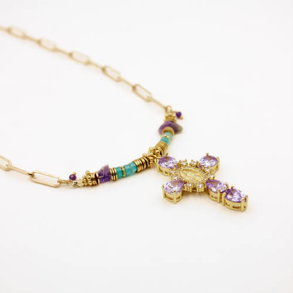 Collier croix - margaux Doré