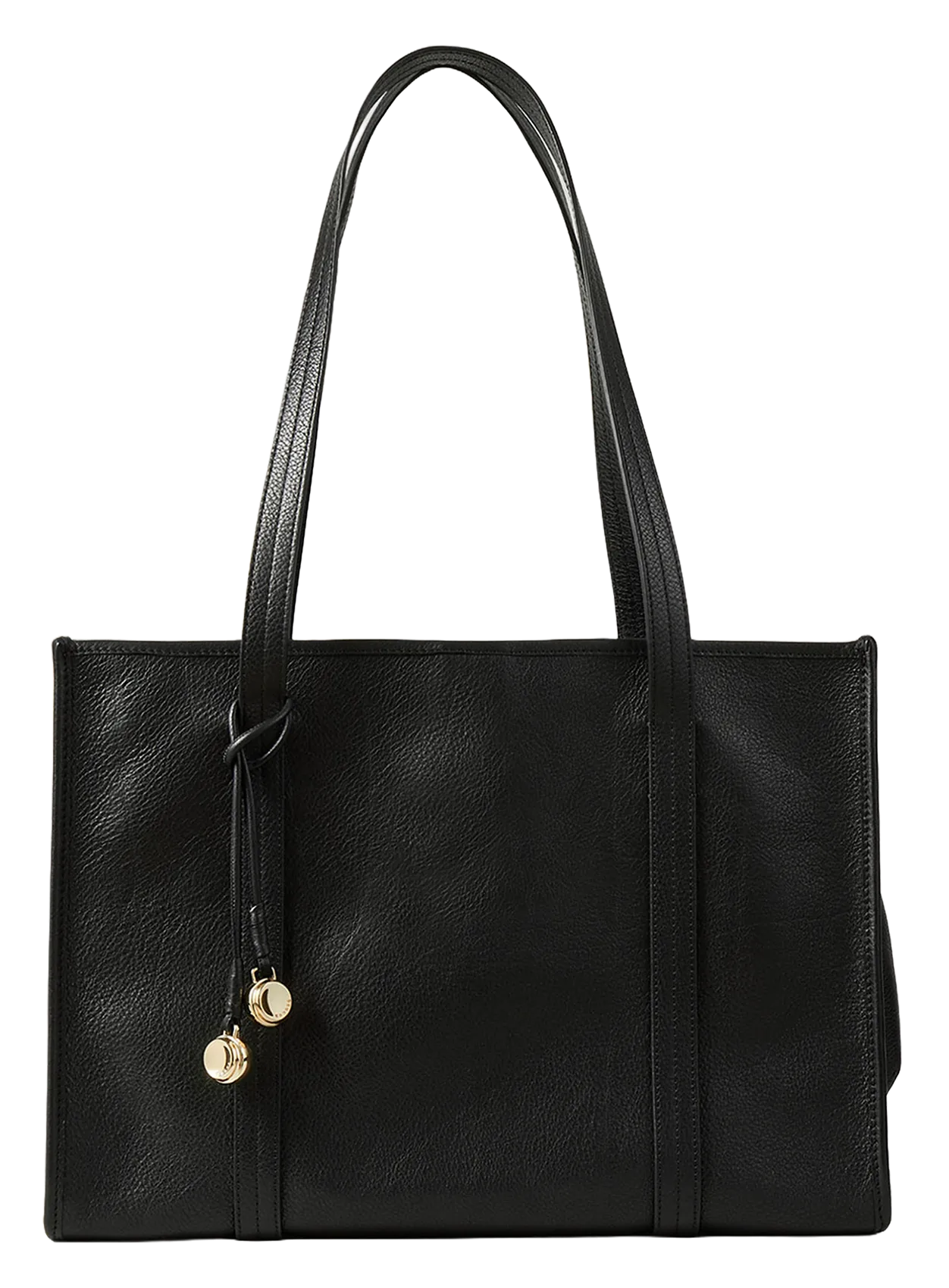 Sac cabas en cuir souple Noir