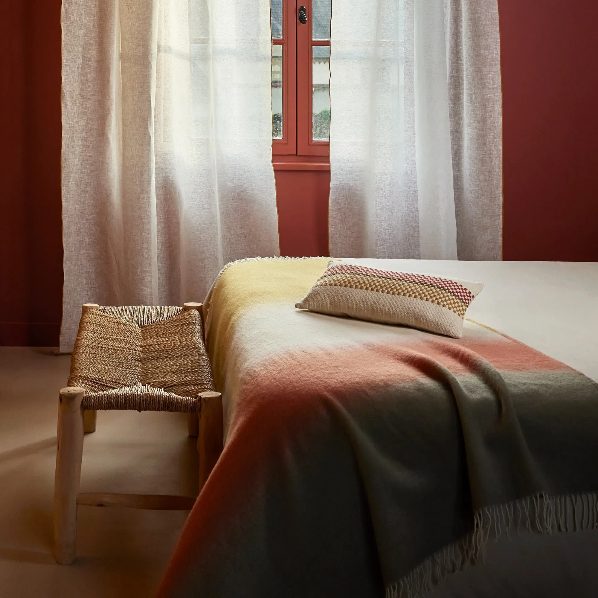 Plaid pure laine Multicolore NELLE