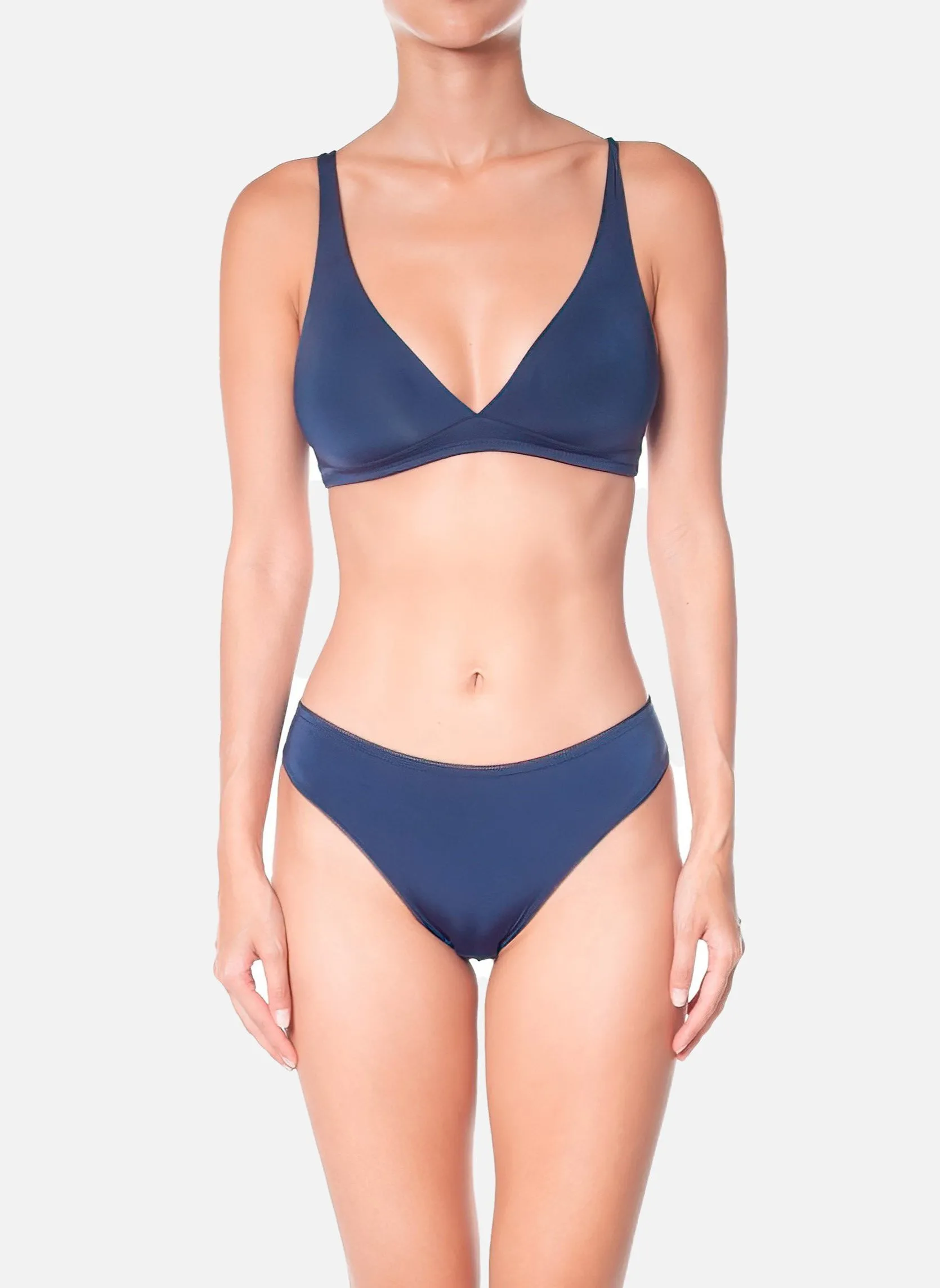 Soutien gorge triangle Bleu FOREVER SKIN