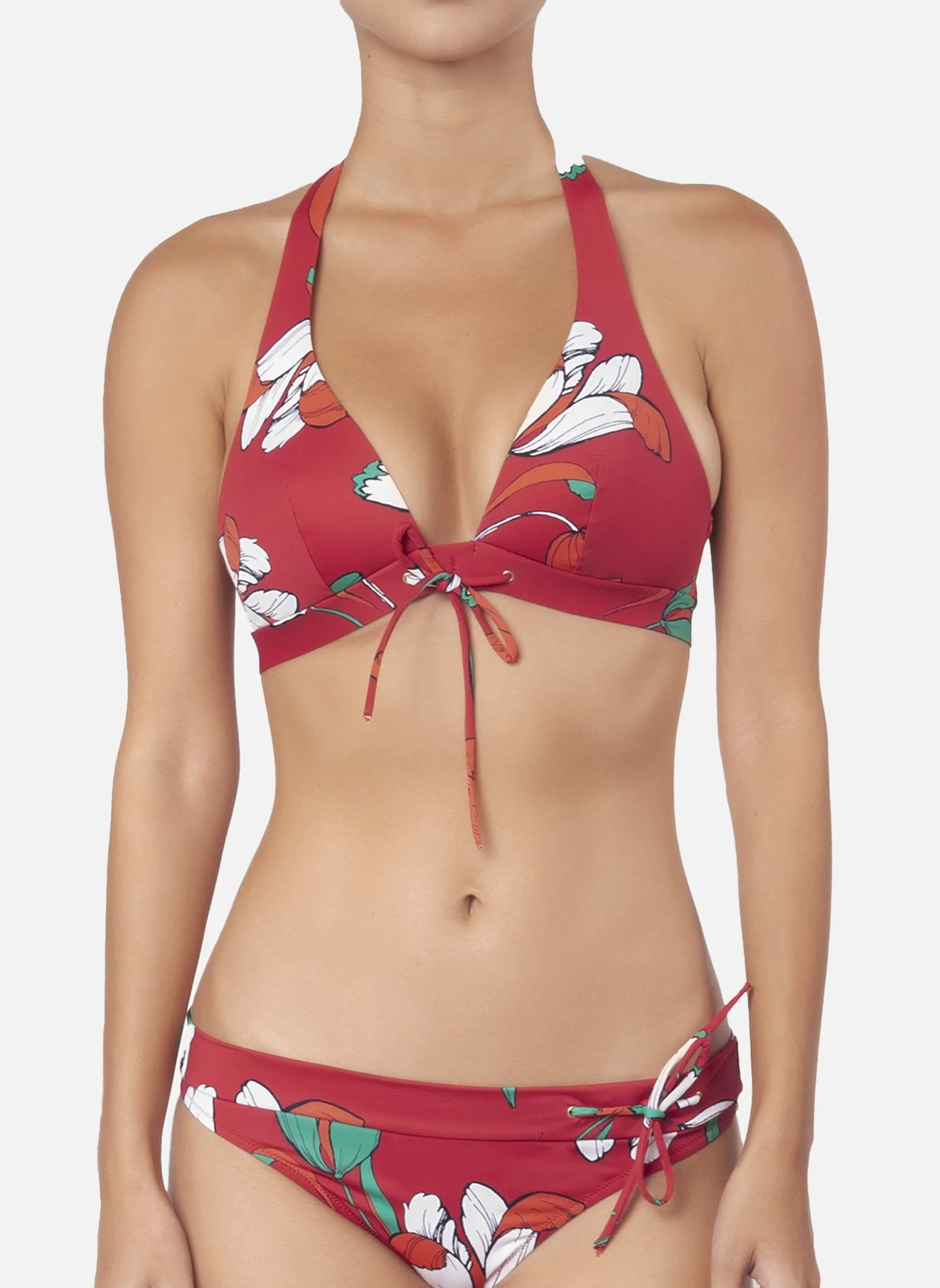Haut de maillot de bain triangle Rose DIVA