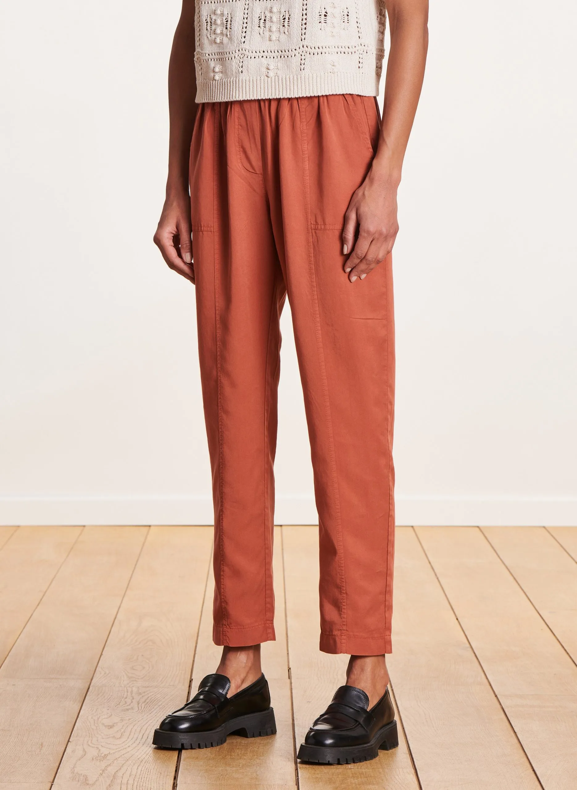 Pantalon droit fluide Multicolore