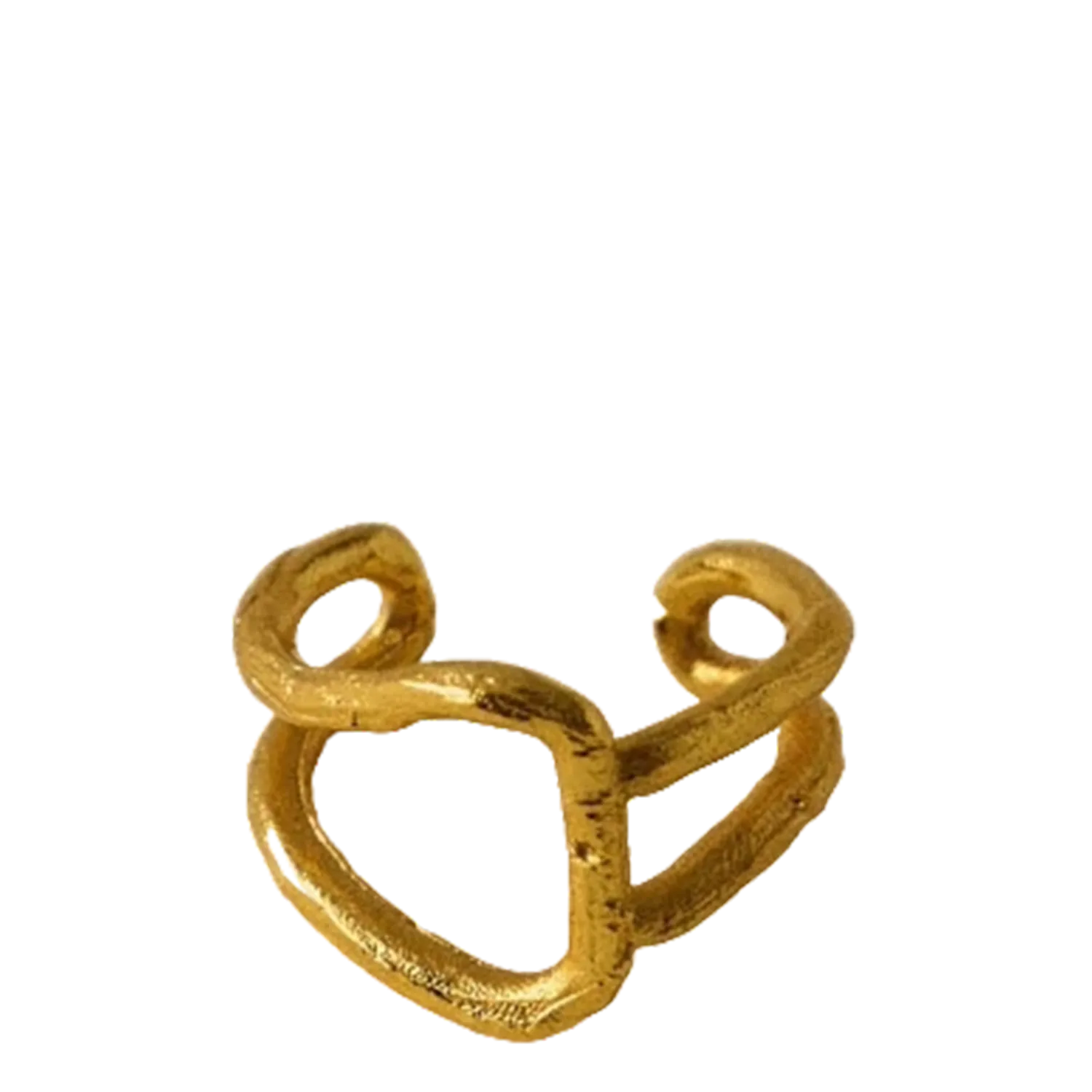 Earcuff en laiton recyclé Doré ZURI CUFF R