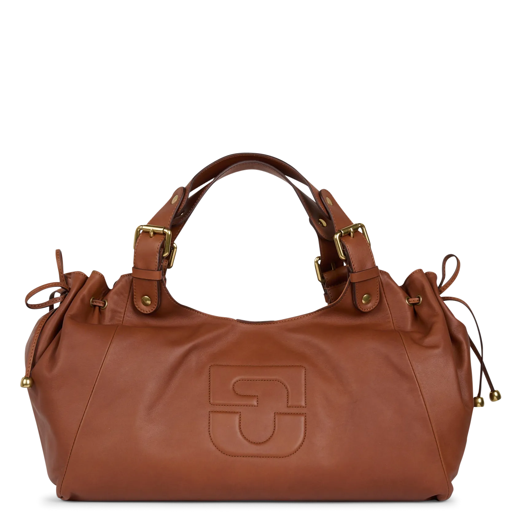 Sac à main en cuir Marron CHIARA GD