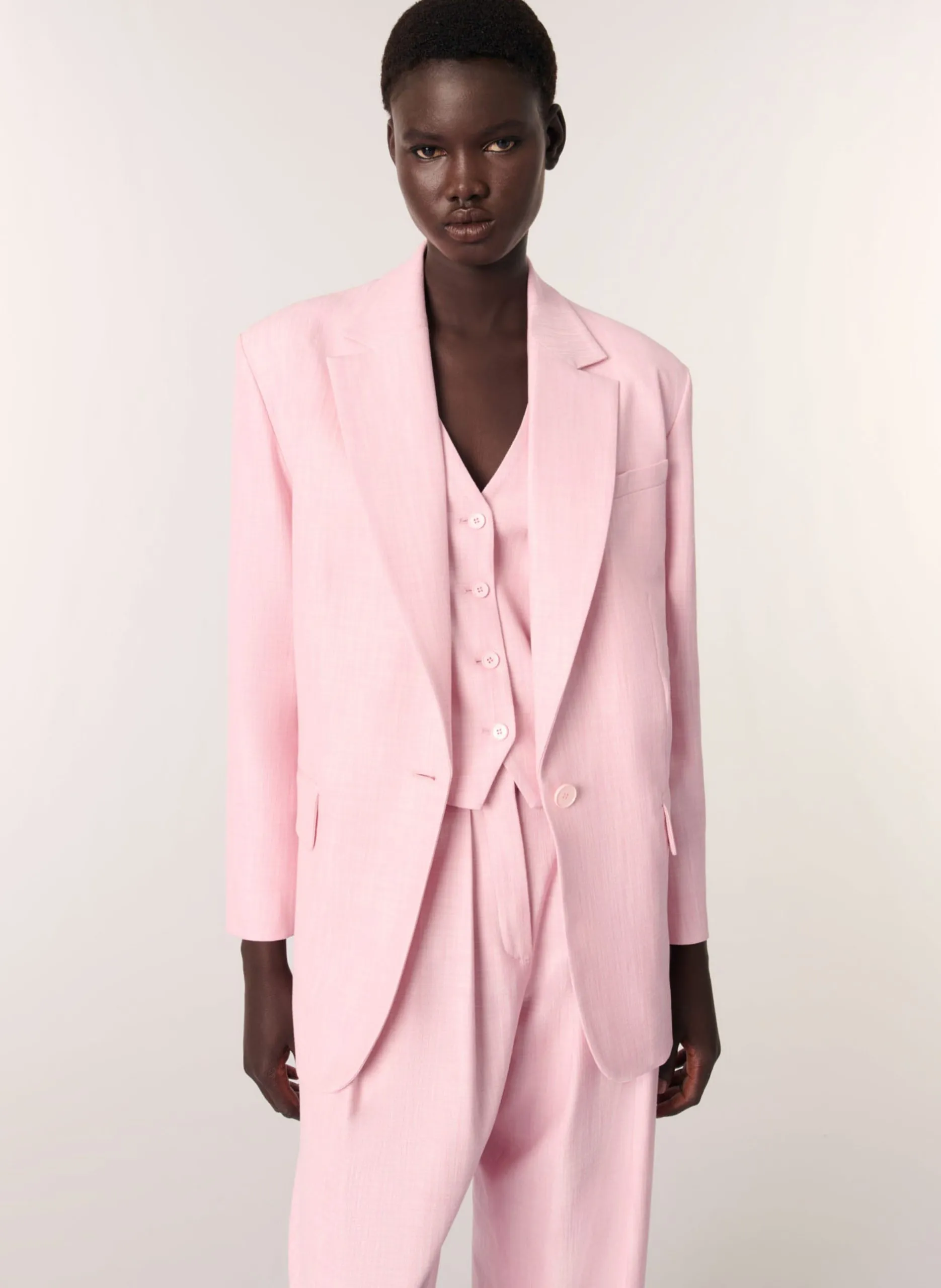 Veste droite Rose