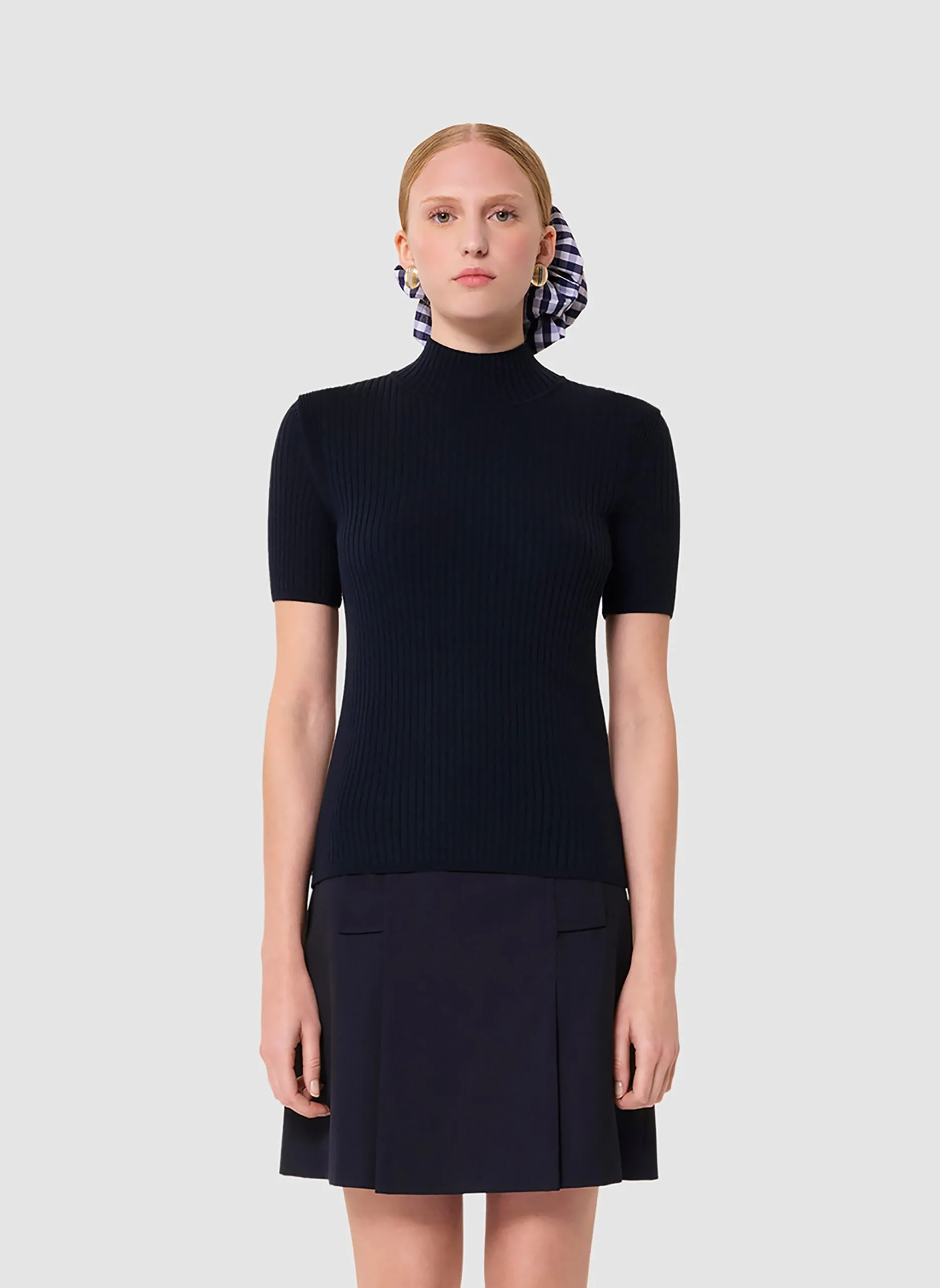 Pull col montant Bleu PERLA