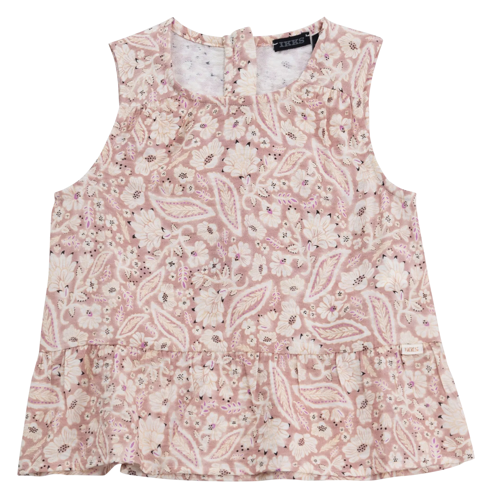 Blouse droite imprimée Rose