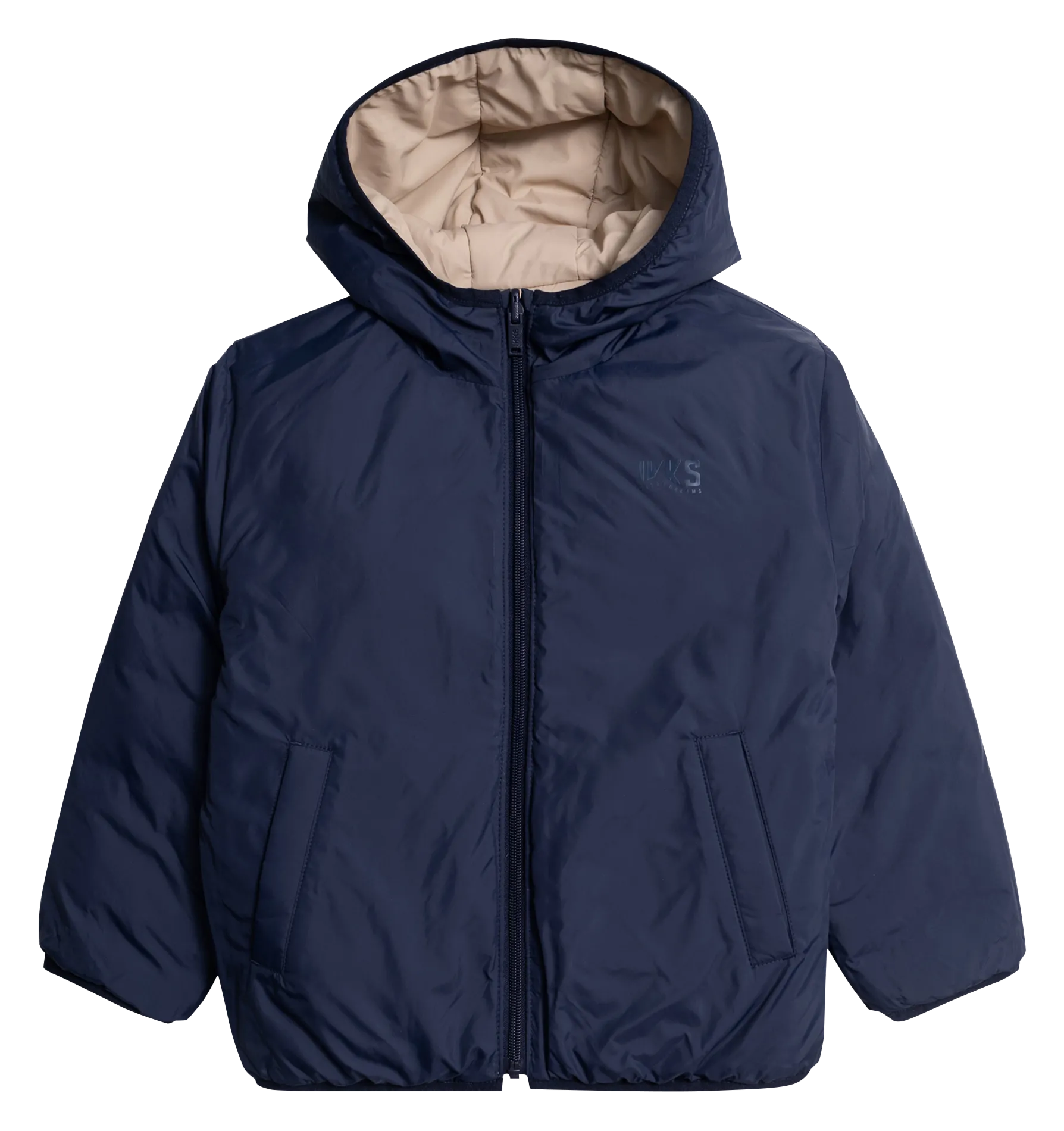 Doudoune matelassée réversible Beige